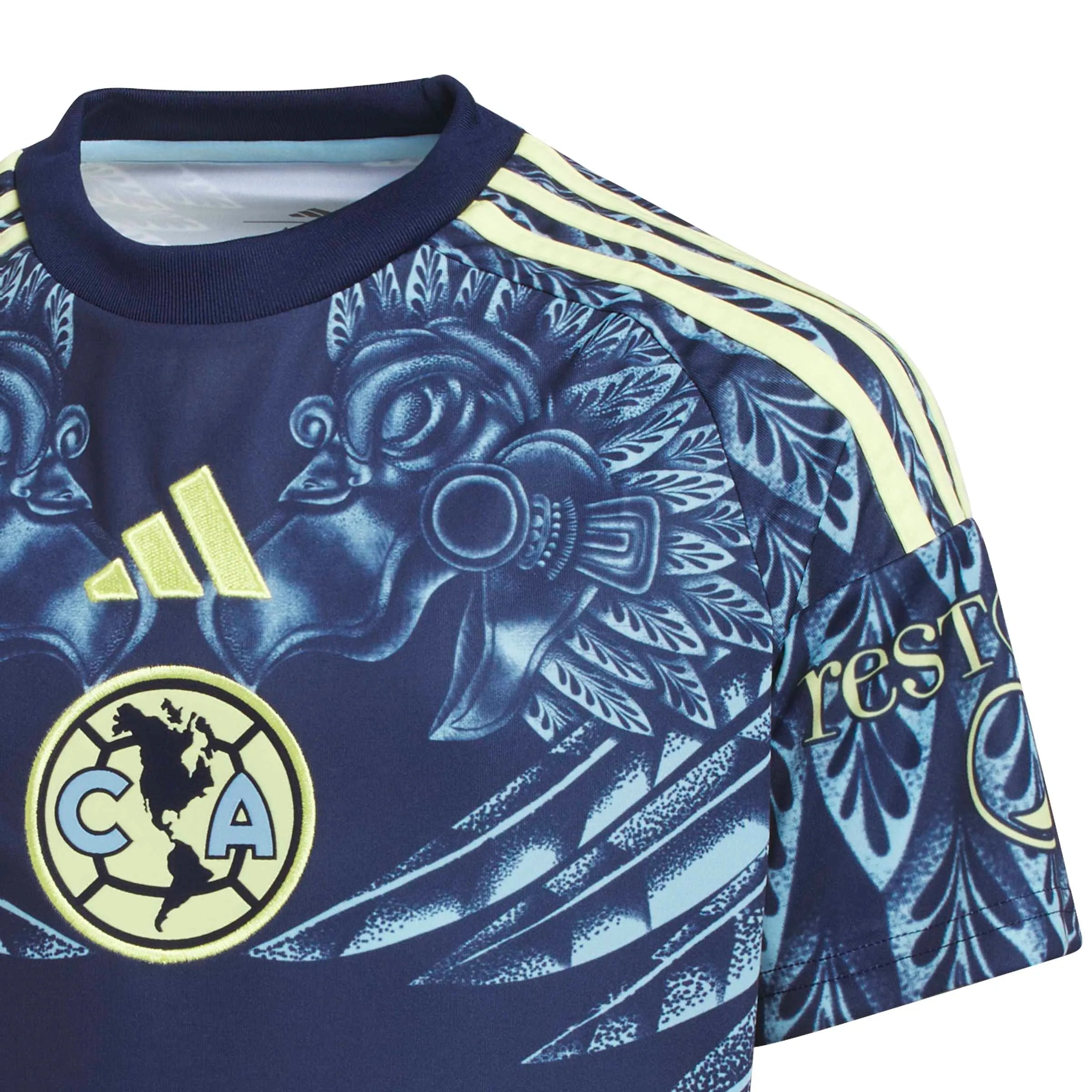 adidas 2025-26 Club America Youth Stadium Away Soccer Jersey (Detail 1)