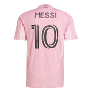 adidas 2025-26 Inter Miami Men's Messi #10 Authentic Home Soccer Jersey (Back)