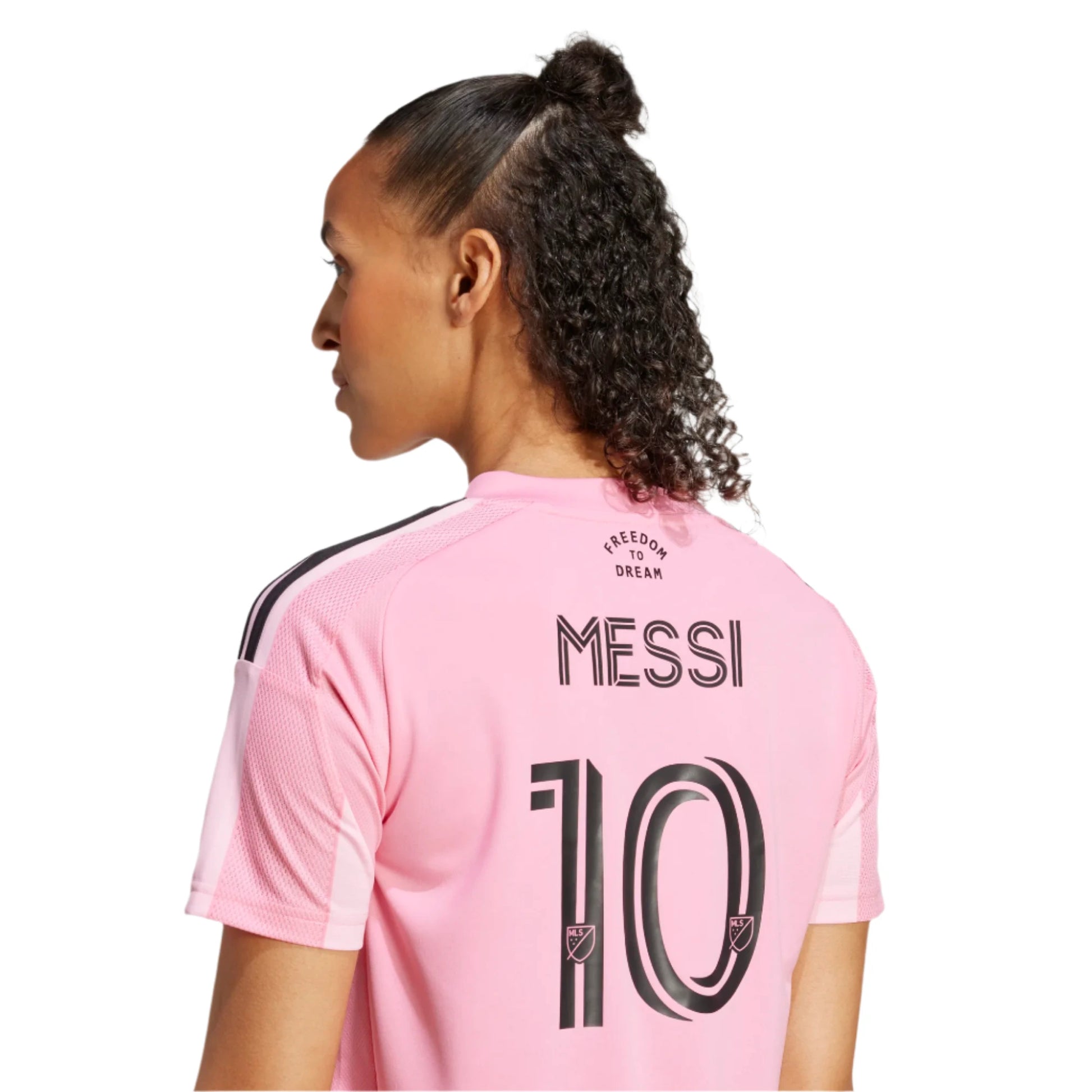adidas 2025-26 Inter Miami Women's Messi #10 Stadium Home Jersey (Detail 1)