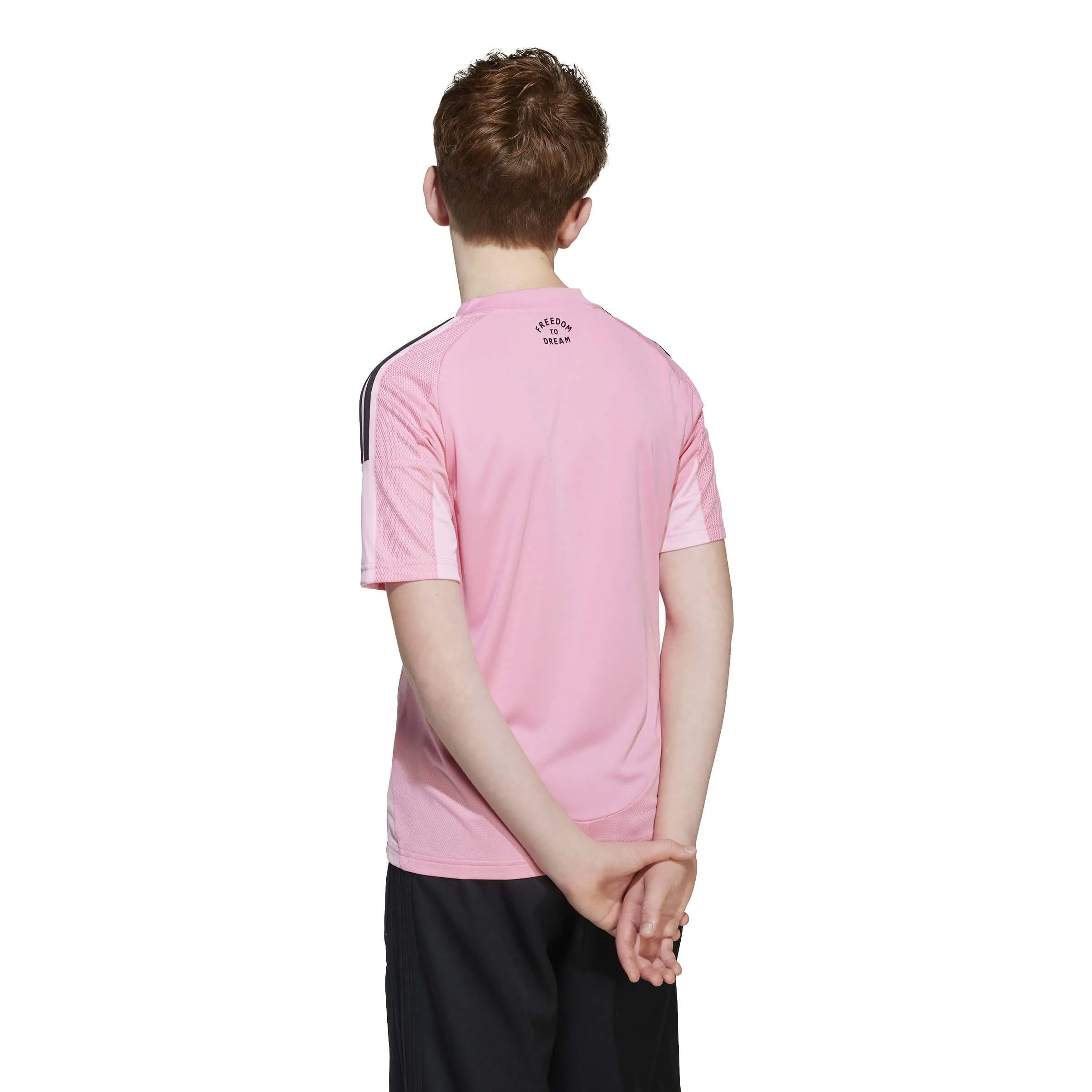 adidas 2025-26 Inter Miami Youth Stadium Home Soccer Jersey (Model - Back)