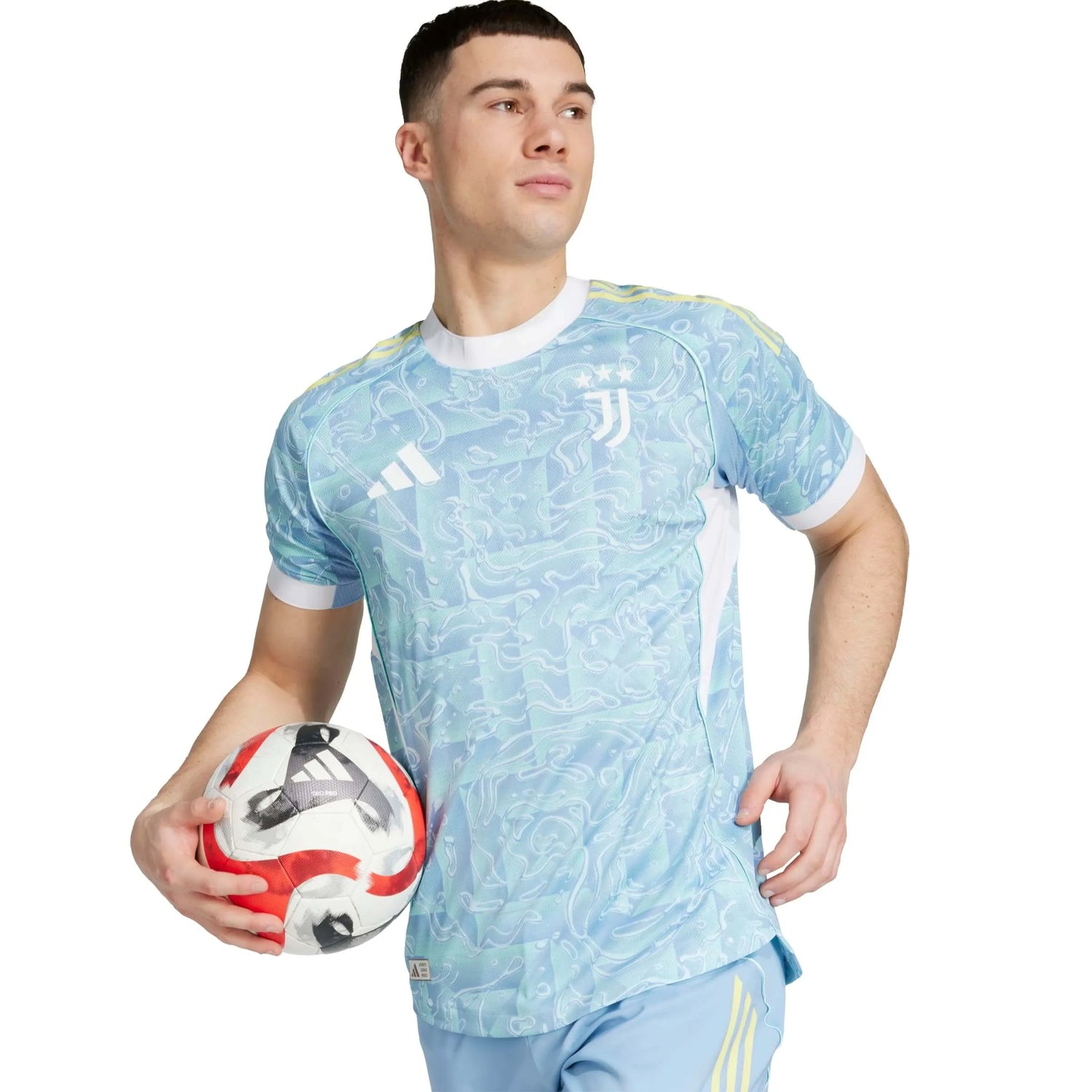 adidas 2025-26 Juventus Men's Authentic Away Soccer Jersey (Detail 1)