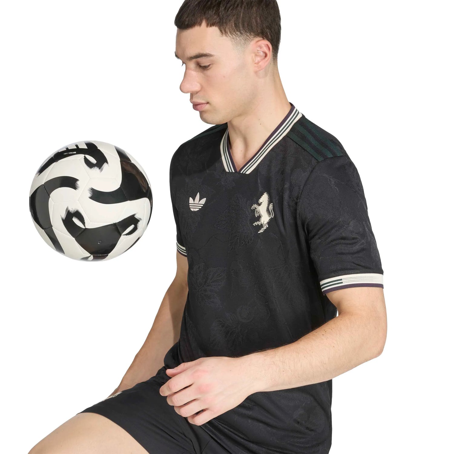 adidas 2025-26 Juventus Men's Authentic Third Soccer Jersey (Model - Side)