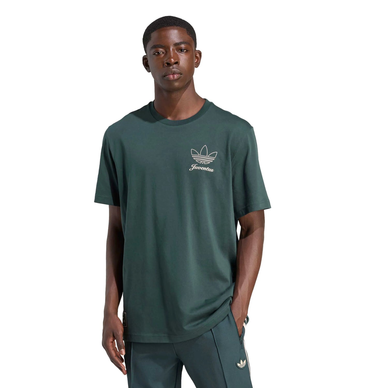 adidas 2025-26 Juventus Men's Icon Graphic Tee (Model - Front)