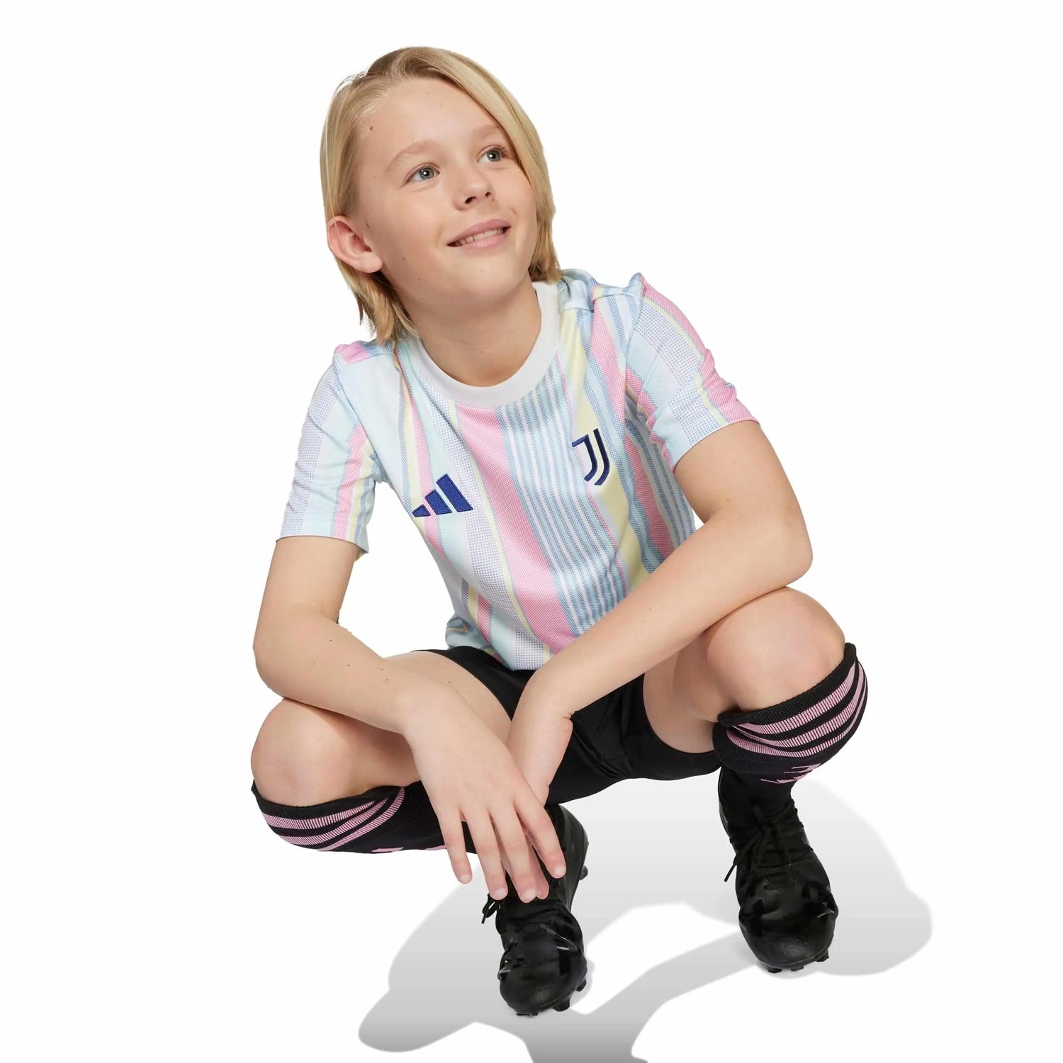 adidas 2025-26 Juventus Youth Pre-Match Soccer Jersey (Detail 1)