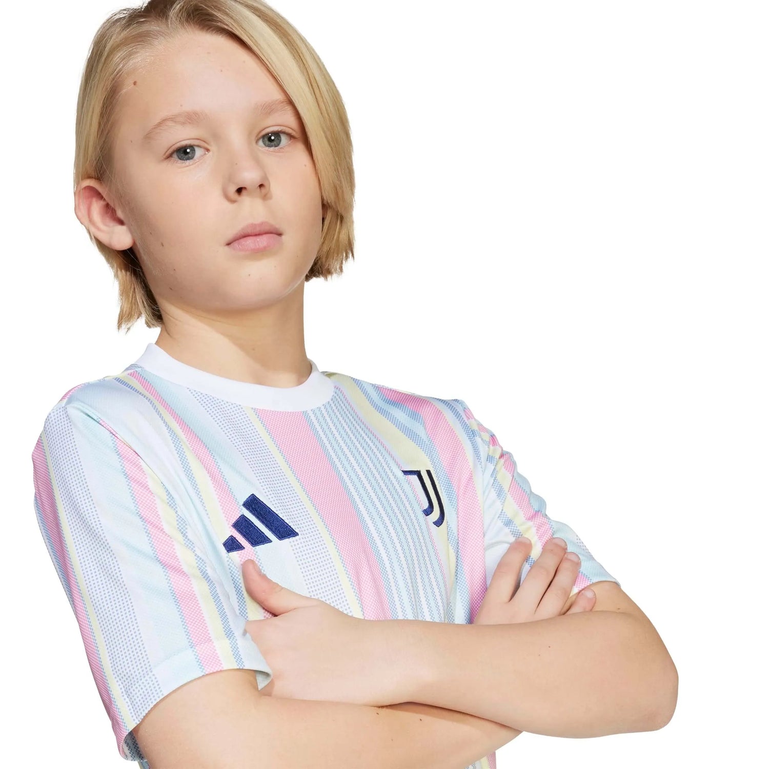 adidas 2025-26 Juventus Youth Pre-Match Soccer Jersey (Detail 2)