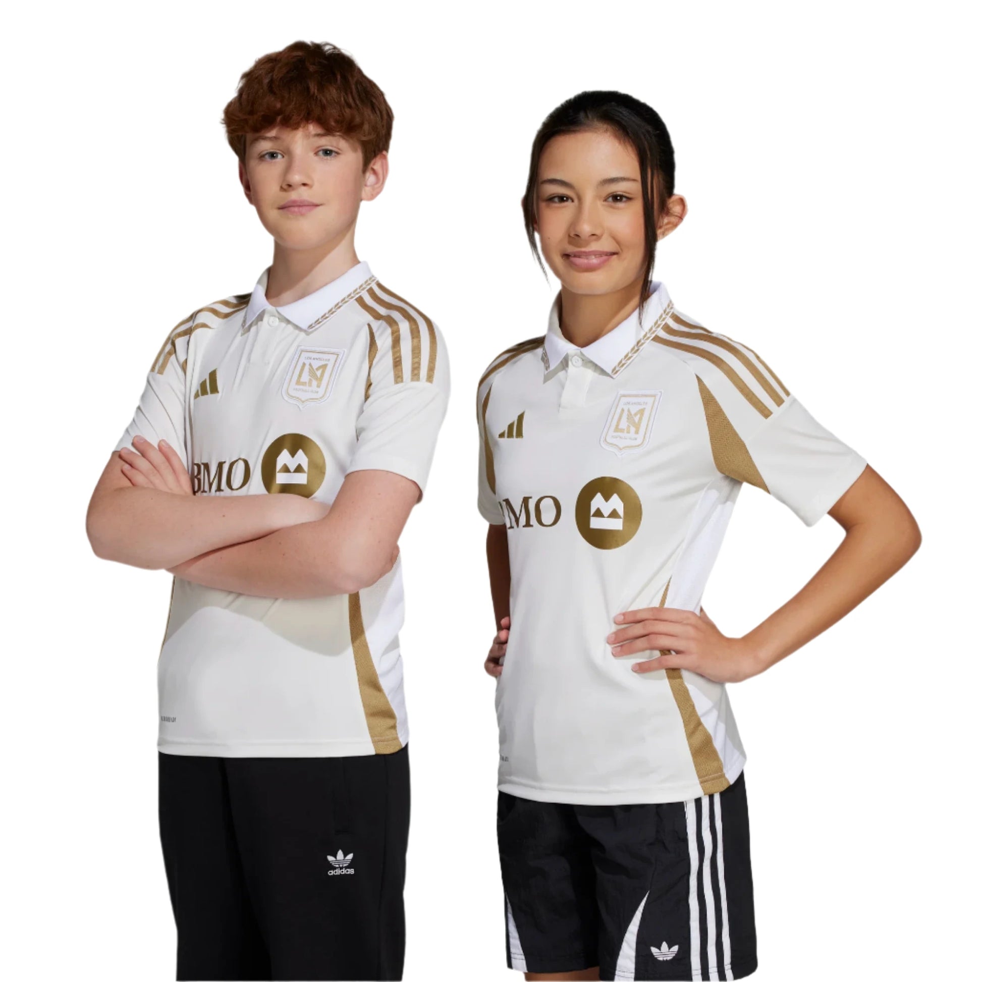 adidas 2025-26 LAFC Youth Stadium Away Jersey (Models - Front)