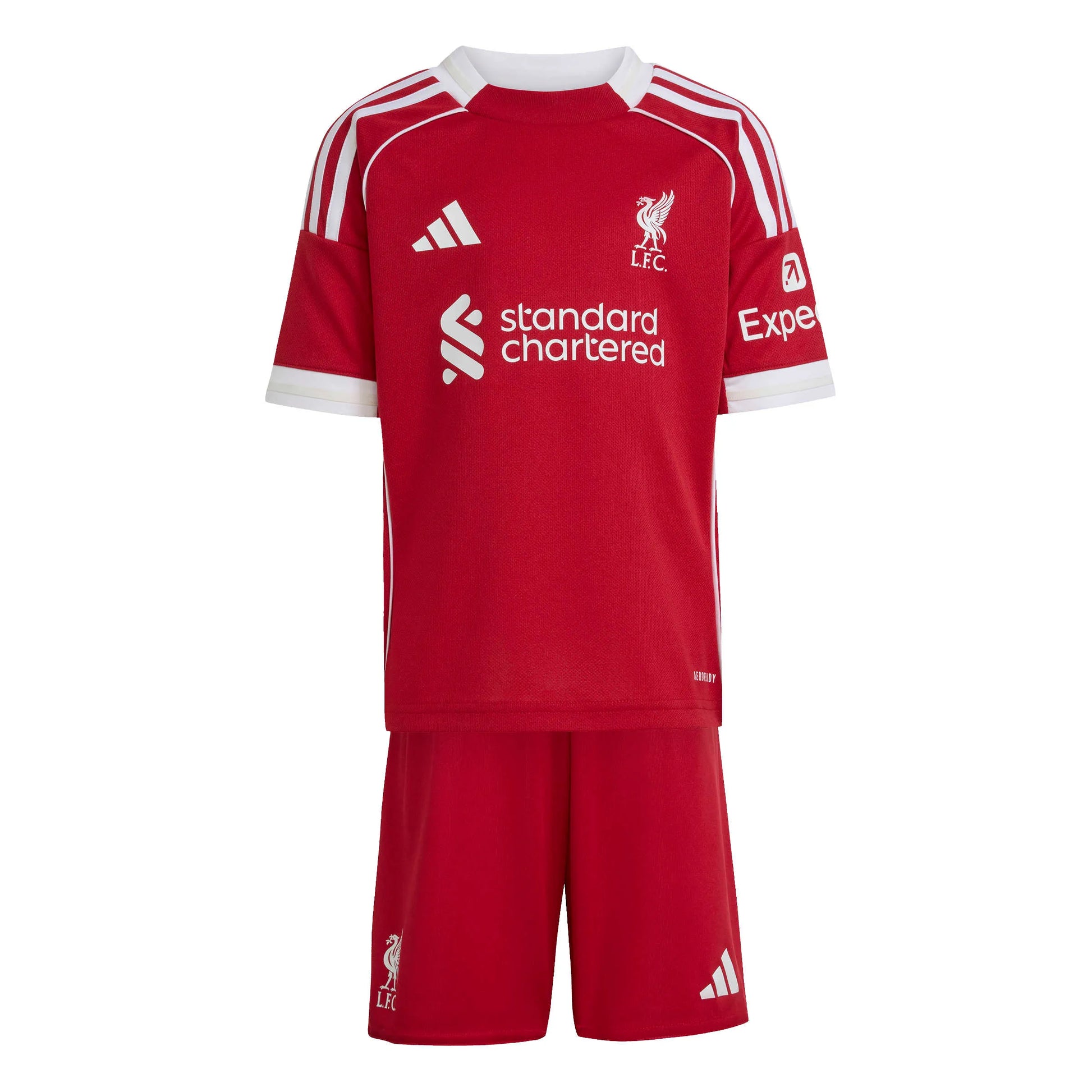 adidas 2025-26 Liverpool Kid's Home Mini Kit (Front)