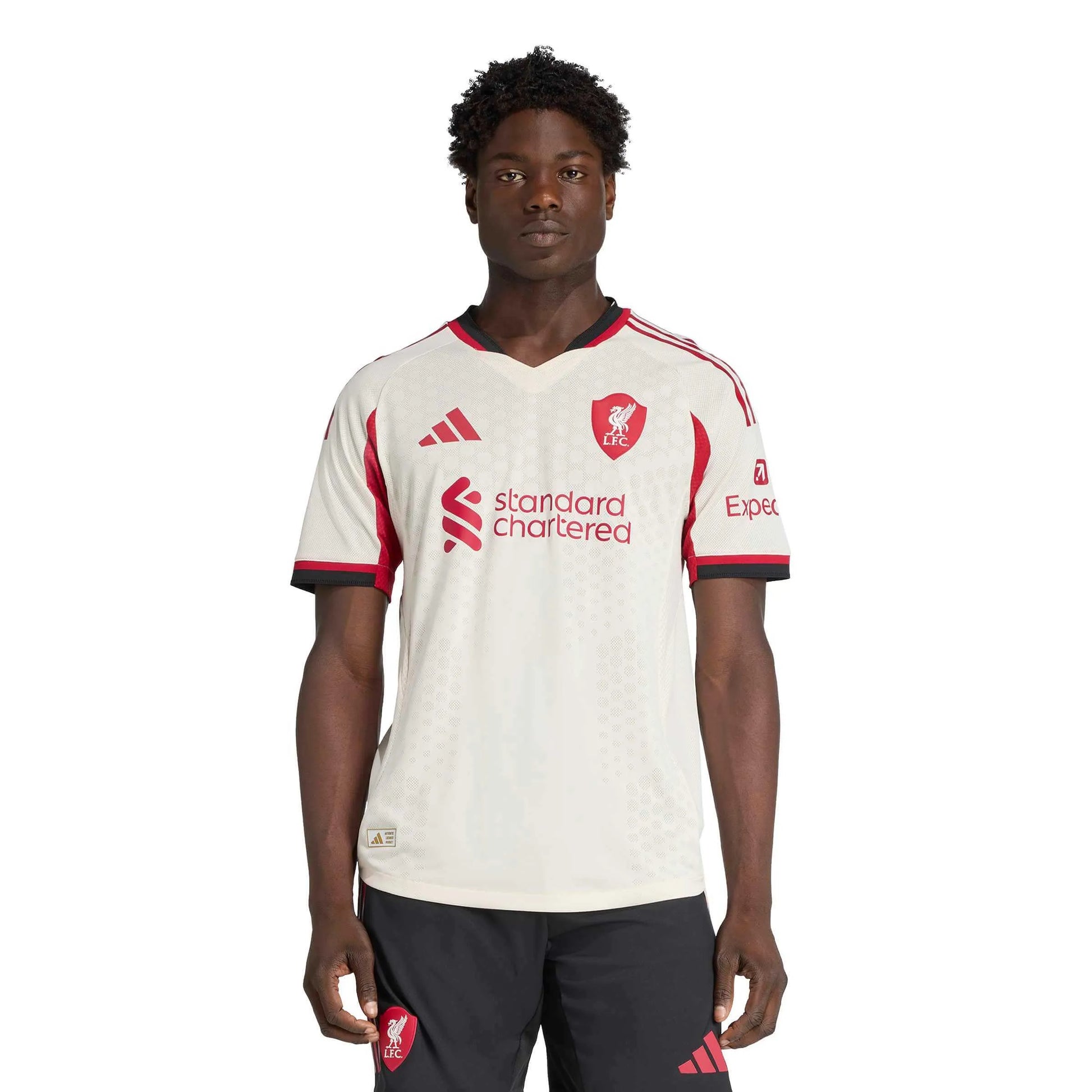 adidas 2025-26 Liverpool Men's Authentic Away Soccer Jersey (Model - Front)