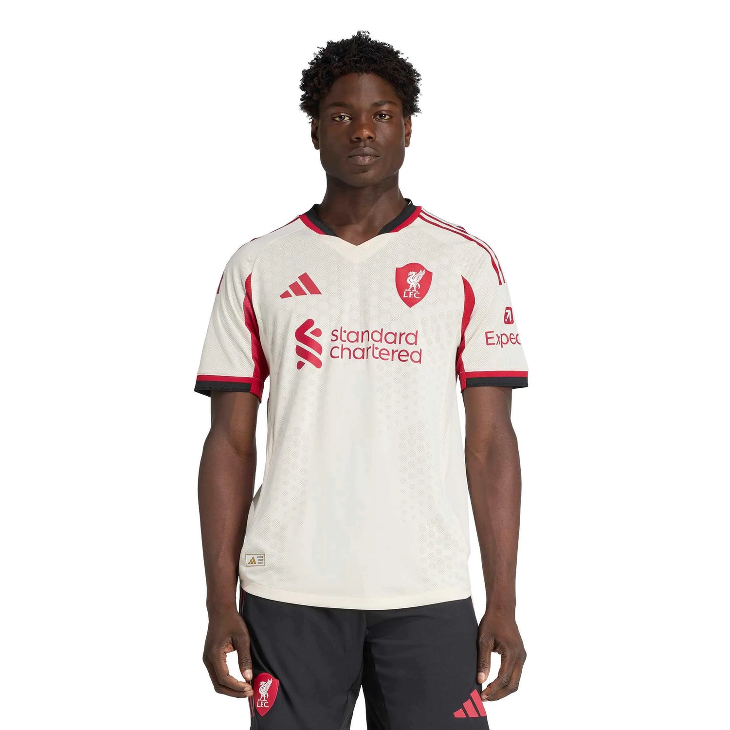 adidas 2025-26 Liverpool Men's Authentic Away Soccer Jersey (Model - Front)
