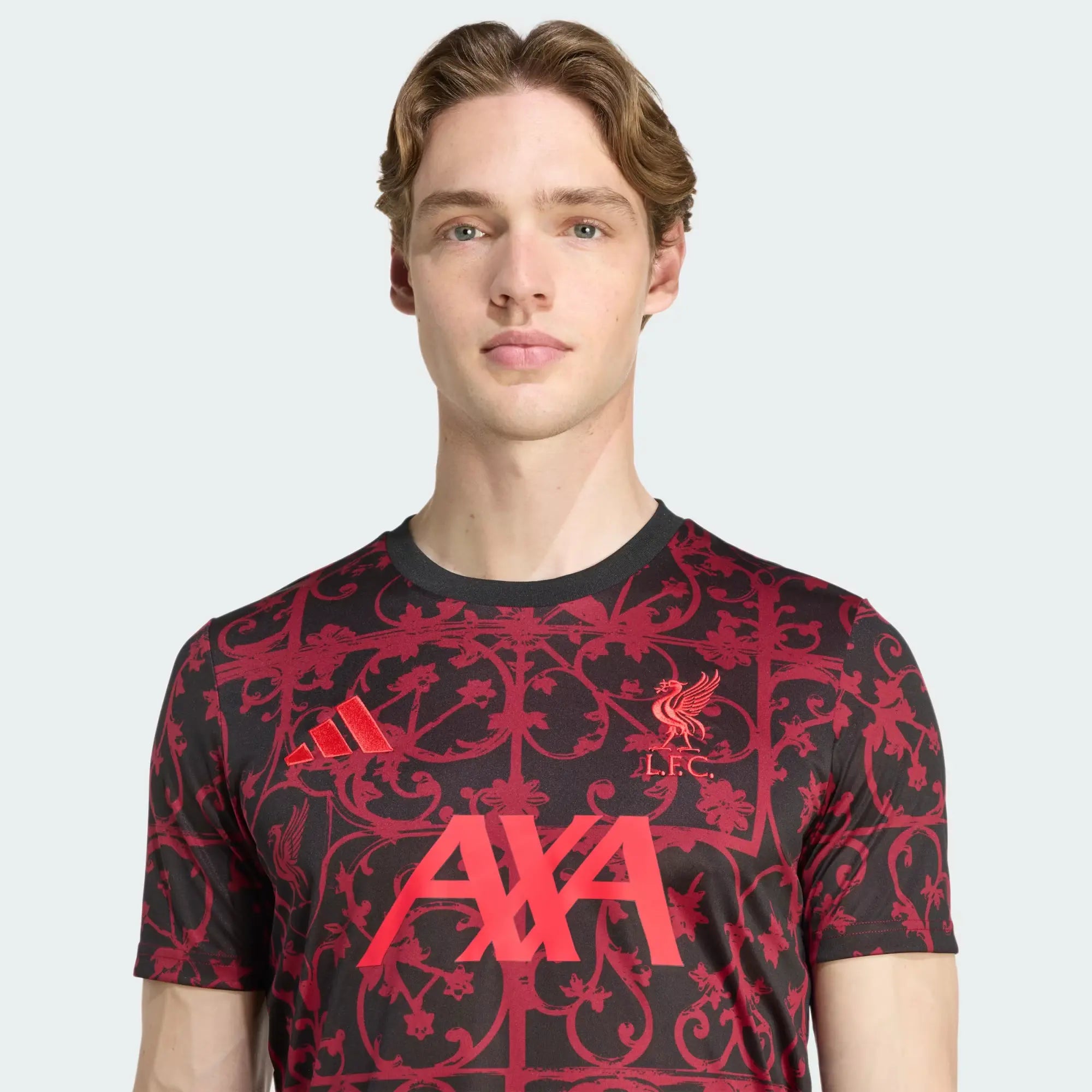 adidas 2025-26 Liverpool Men's Pre-Match Soccer Jersey (Detail 1)