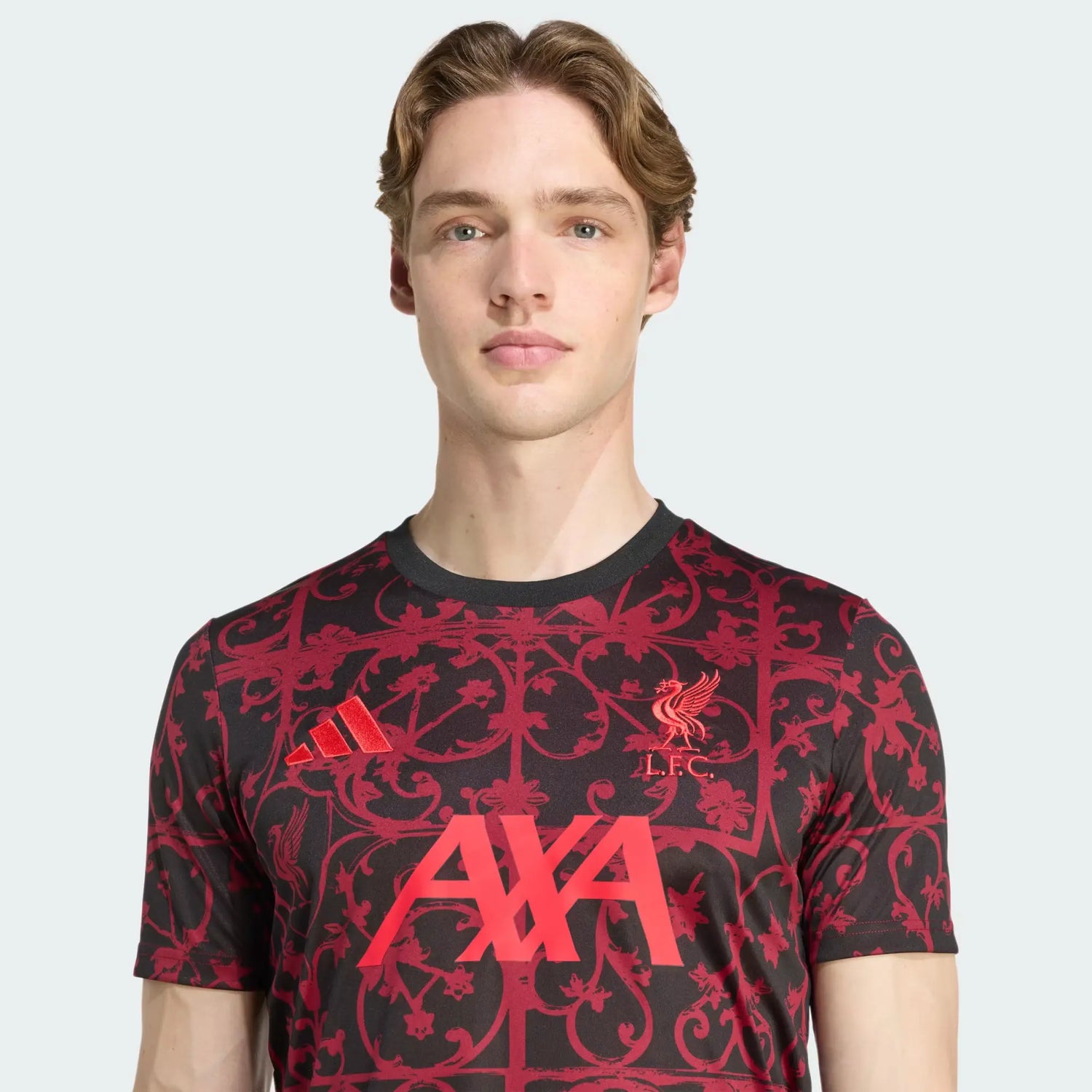 adidas 2025-26 Liverpool Men's Pre-Match Soccer Jersey (Detail 1)