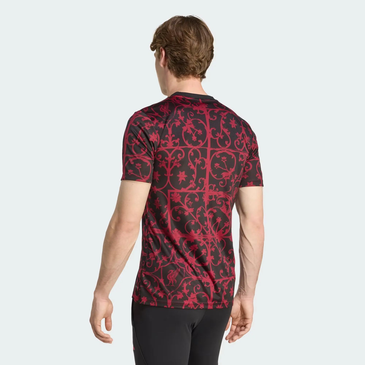 adidas 2025-26 Liverpool Men's Pre-Match Soccer Jersey (Model - Back)