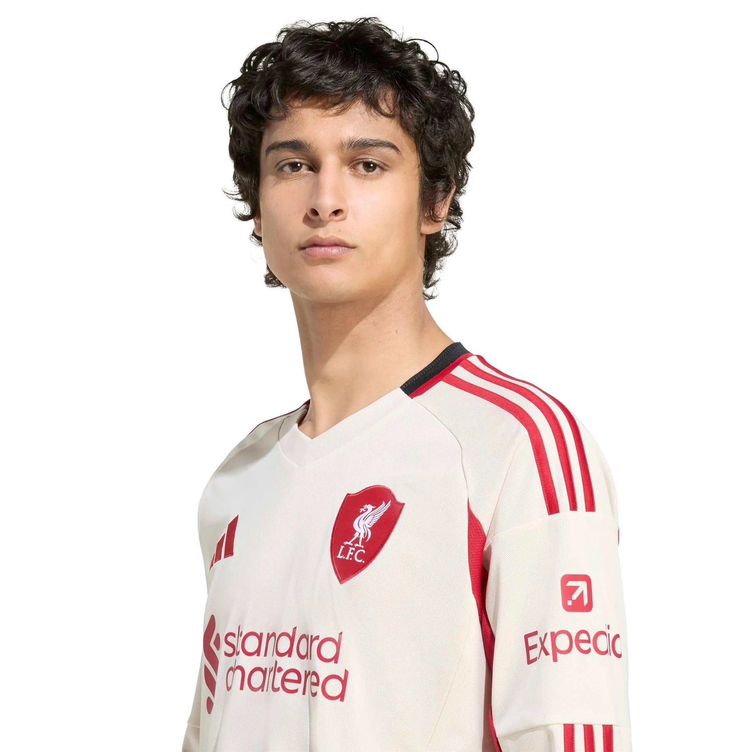 adidas 2025-26 Liverpool Men's Stadium Away Long-Sleeve Soccer Jersey (Detail 1)