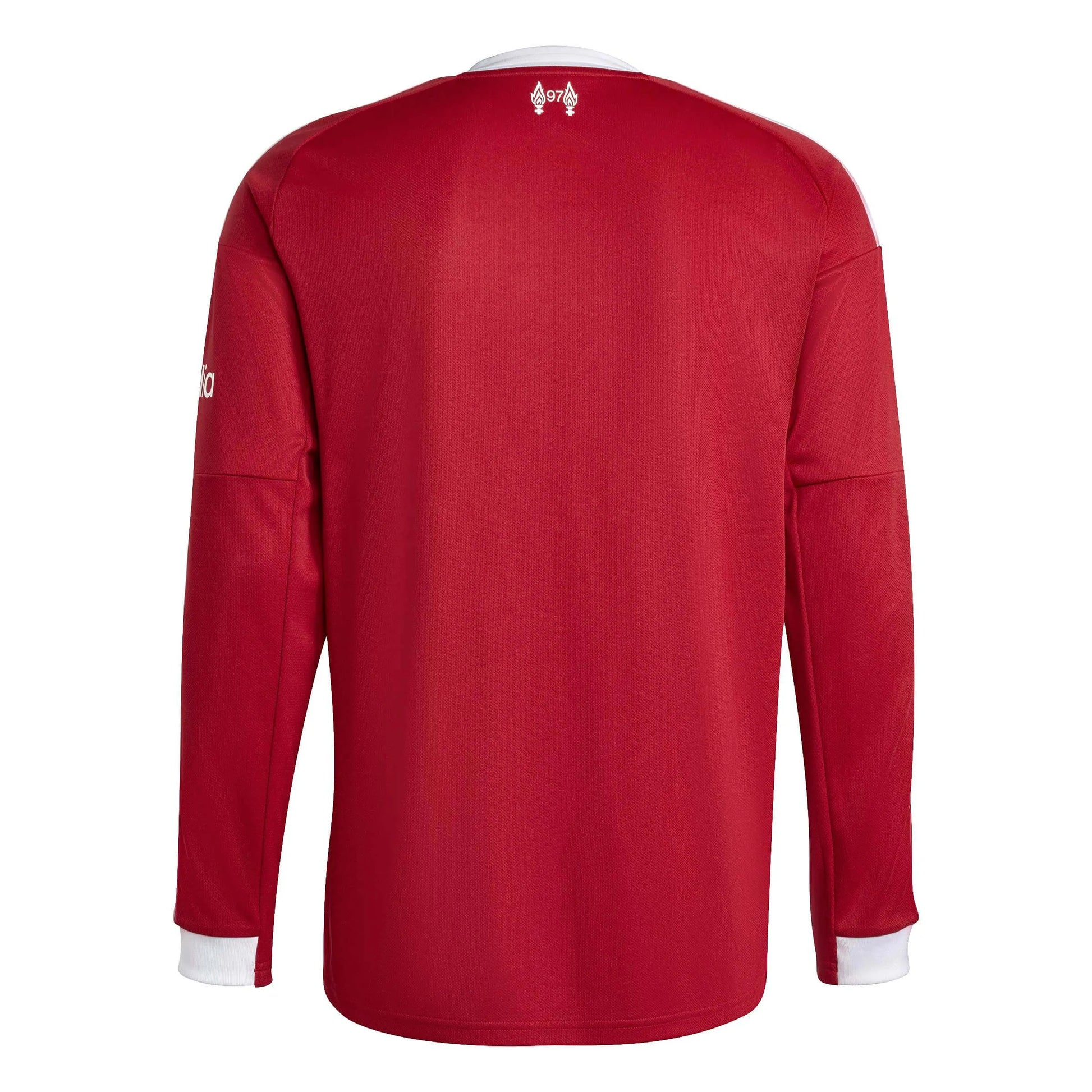 adidas 2025-26 Liverpool Men's Stadium Home Long-Sleeve Soccer Jersey (Back)