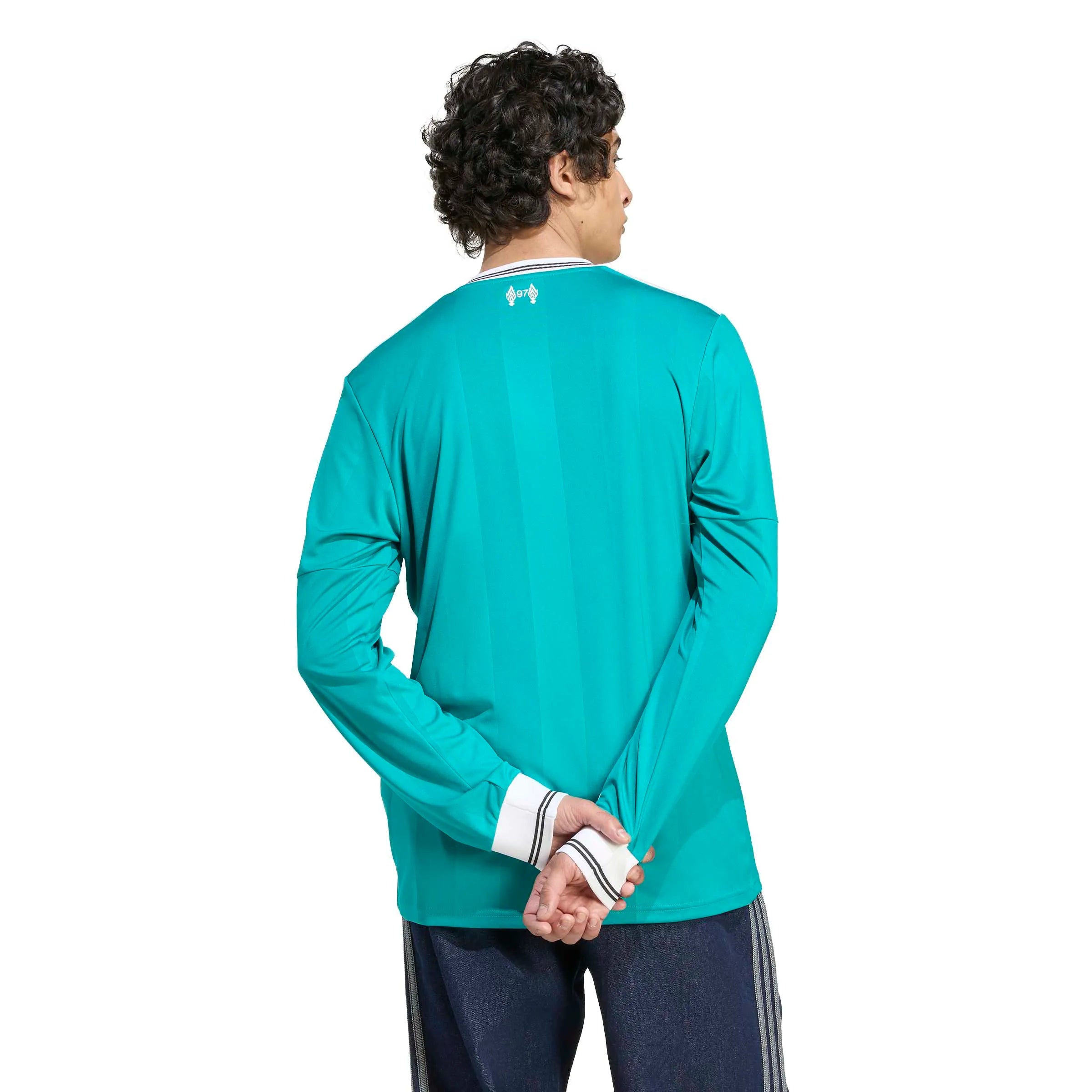 adidas 2025-26 Liverpool Men's Stadium Third Long-Sleeve Soccer Jersey (Model - Back)