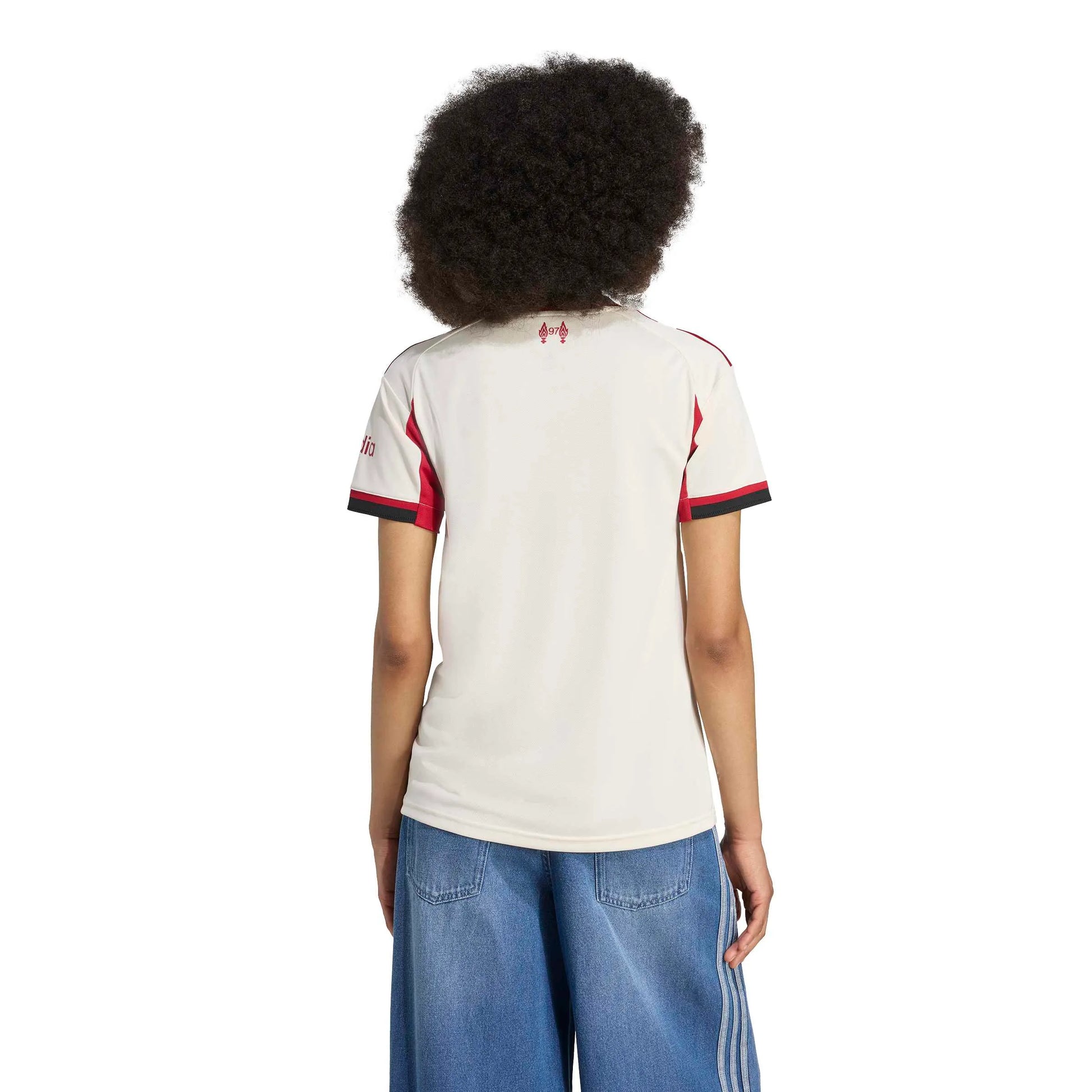 adidas 2025-26 Liverpool Women's Stadium Away Soccer Jersey (Model - Back)