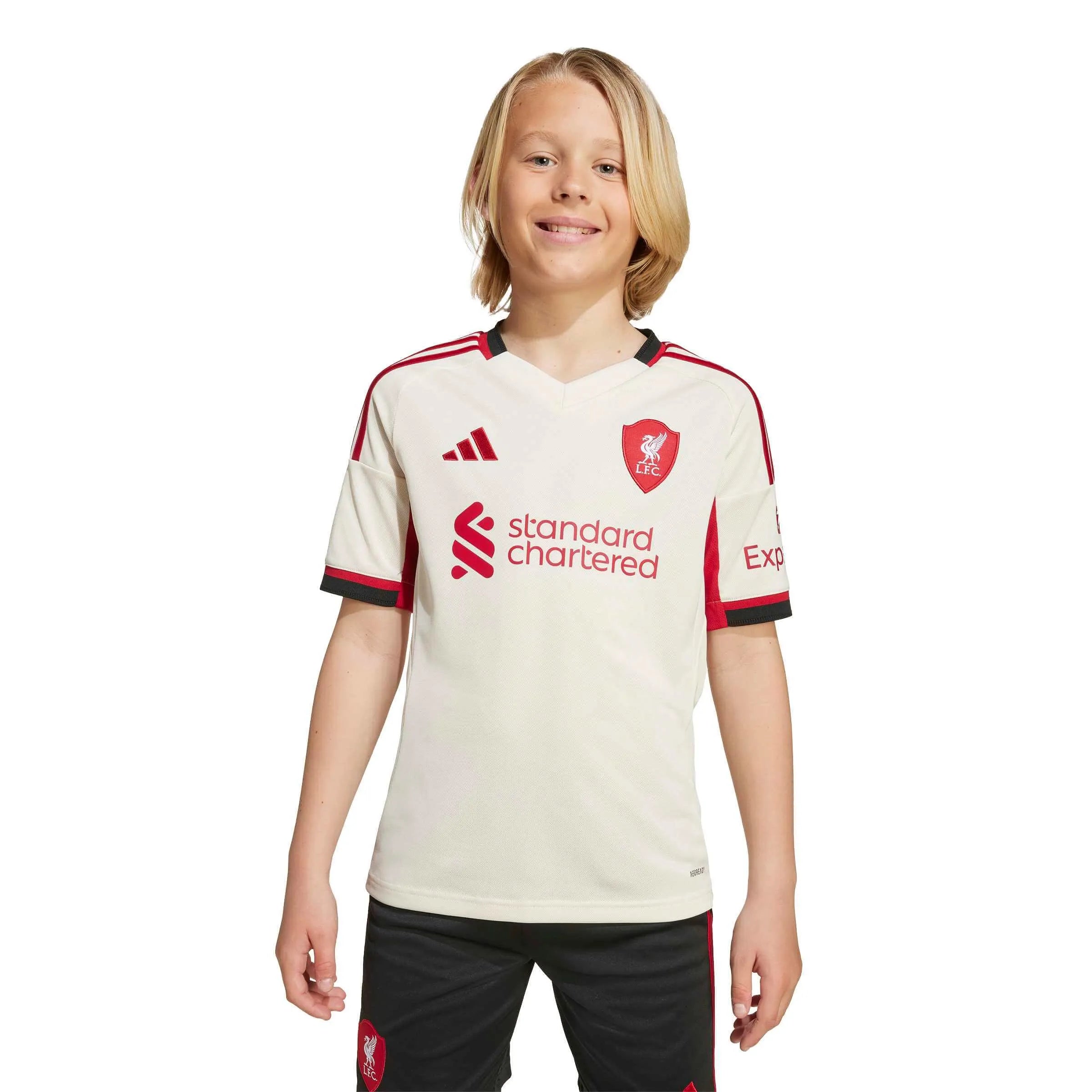 adidas 2025-26 Liverpool Youth Stadium Away Soccer Jersey (Model - Front)