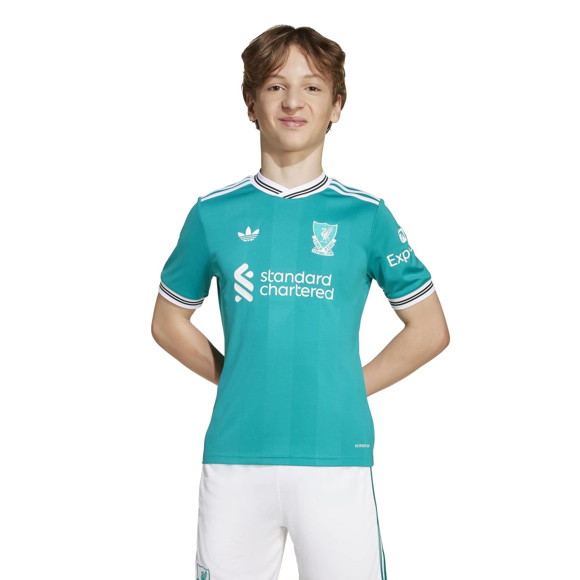 adidas 2025-26 Liverpool Youth Stadium Third Soccer Jersey (Model - Front)
