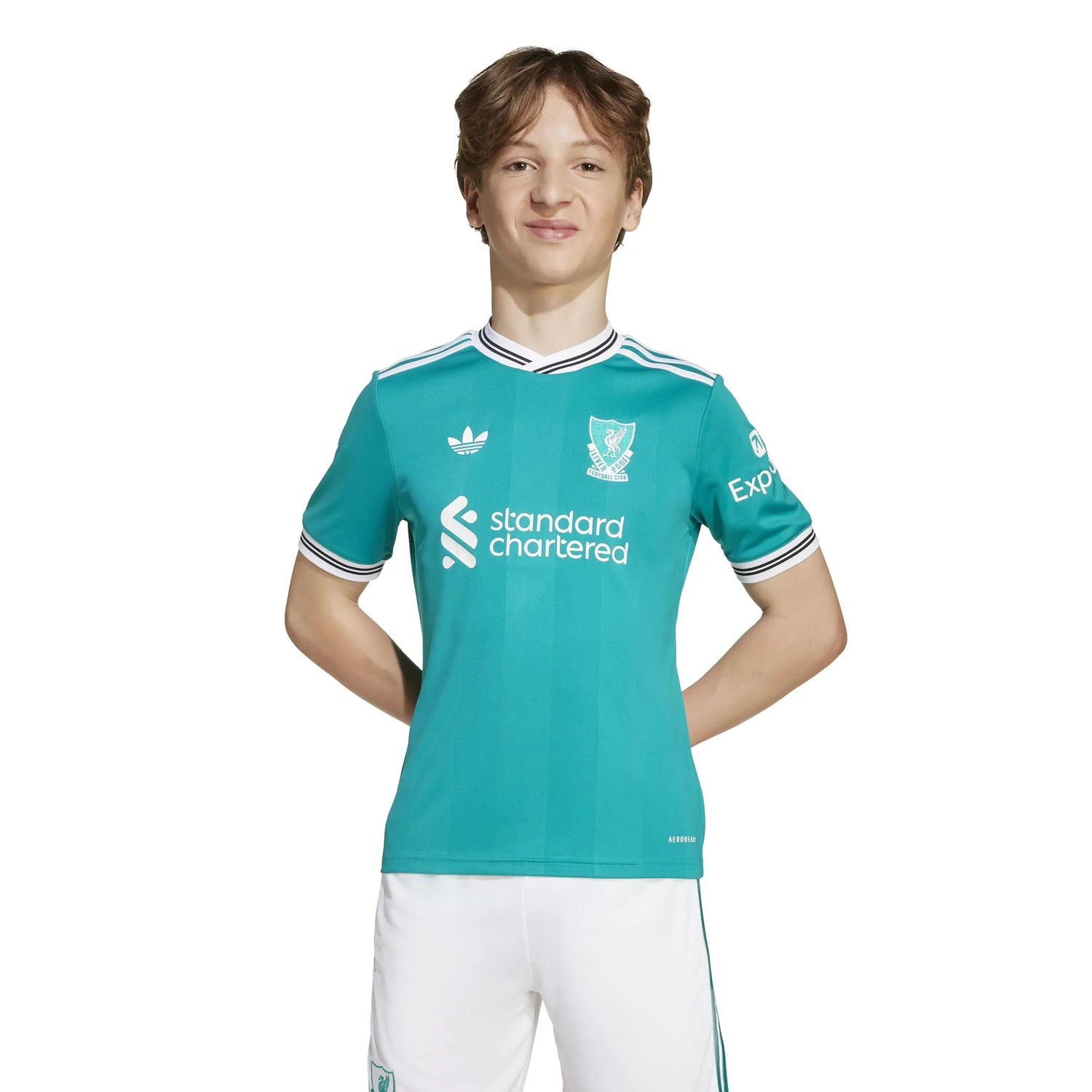 adidas 2025-26 Liverpool Youth Stadium Third Soccer Jersey (Model - Front)