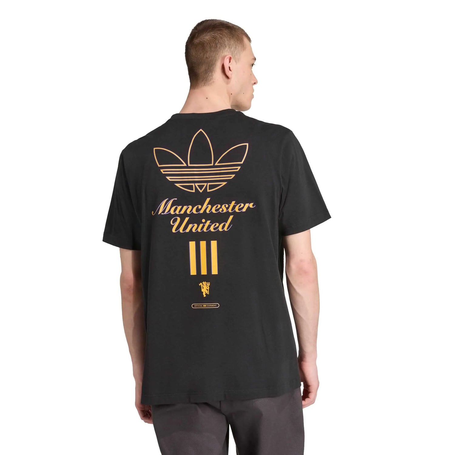 adidas 2025-26 Manchester United Men's Icon Graphic Tee (Model - Back)