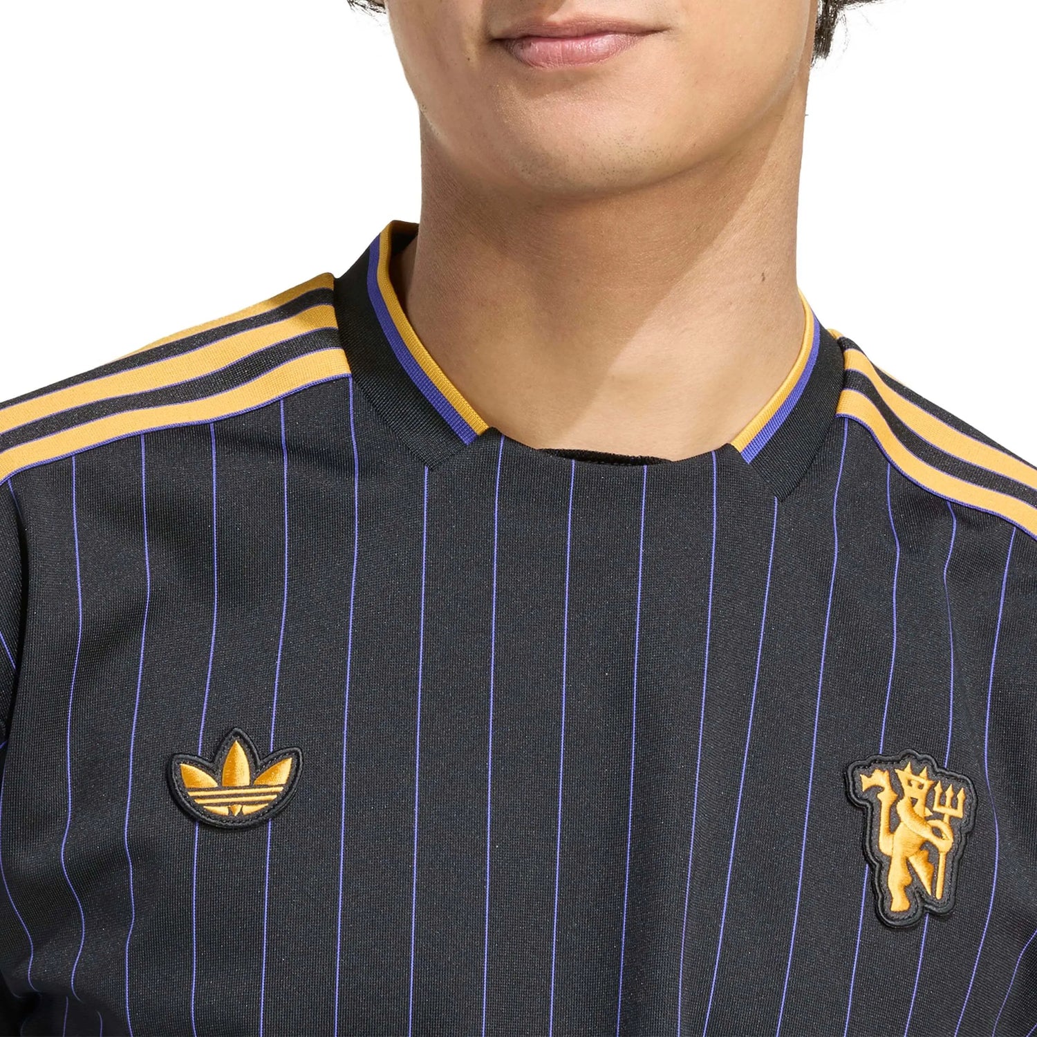 adidas 2025-26 Manchester United Men's Icon Soccer Jersey (Detail 1)