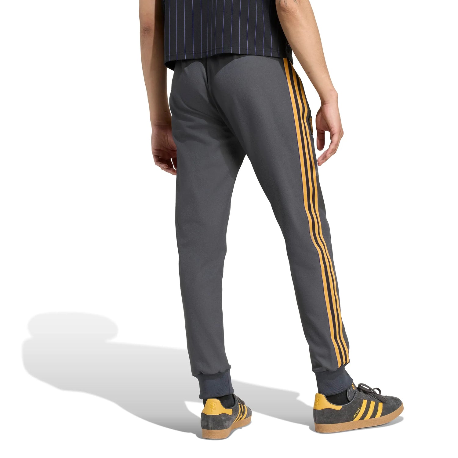 adidas 2025-26 Manchester United Men's Icon Track Pants (Model - Back)