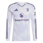 adidas 2025-26 Manchester United Men's Stadium Away Long-Sleeve Soccer Jersey (Front)