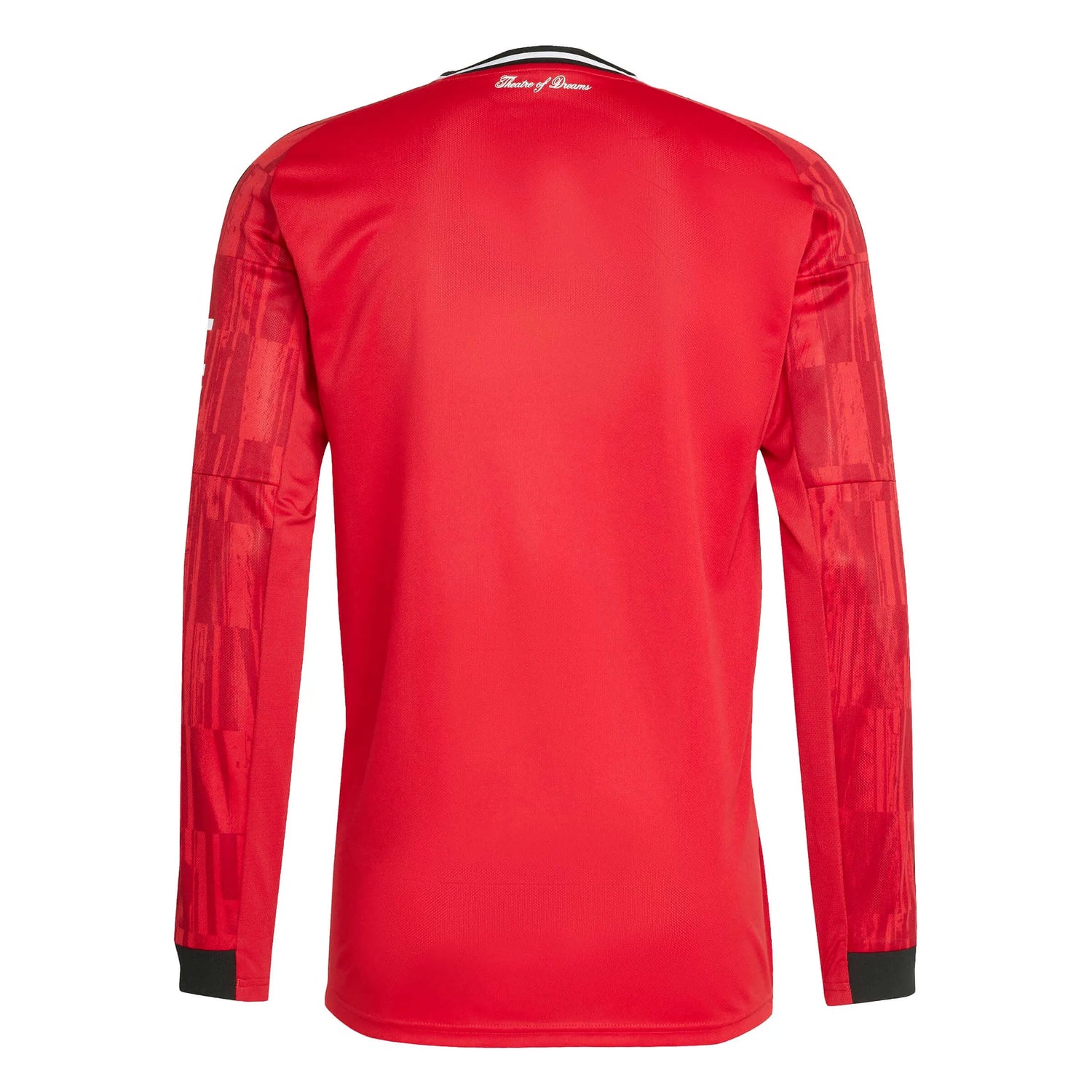 adidas 2025-26 Manchester United Men's Stadium Home Long-Sleeve Soccer Jersey (Back)