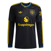 adidas 2025-26 Manchester United Men's Stadium Third Long-Sleeve Soccer Jersey (Front)