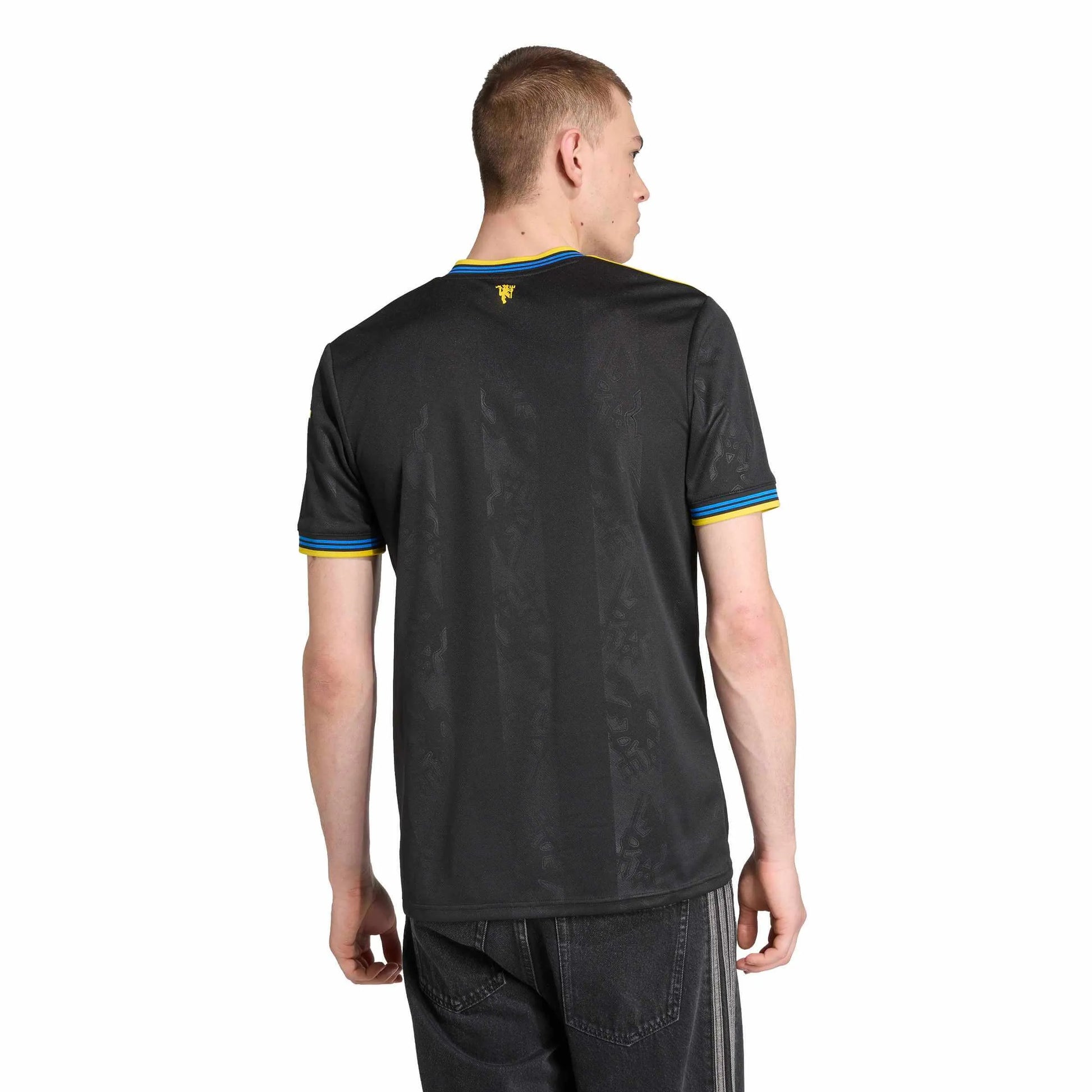 adidas 2025-26 Manchester United Men's Stadium Third Soccer Jersey (Model - Back)