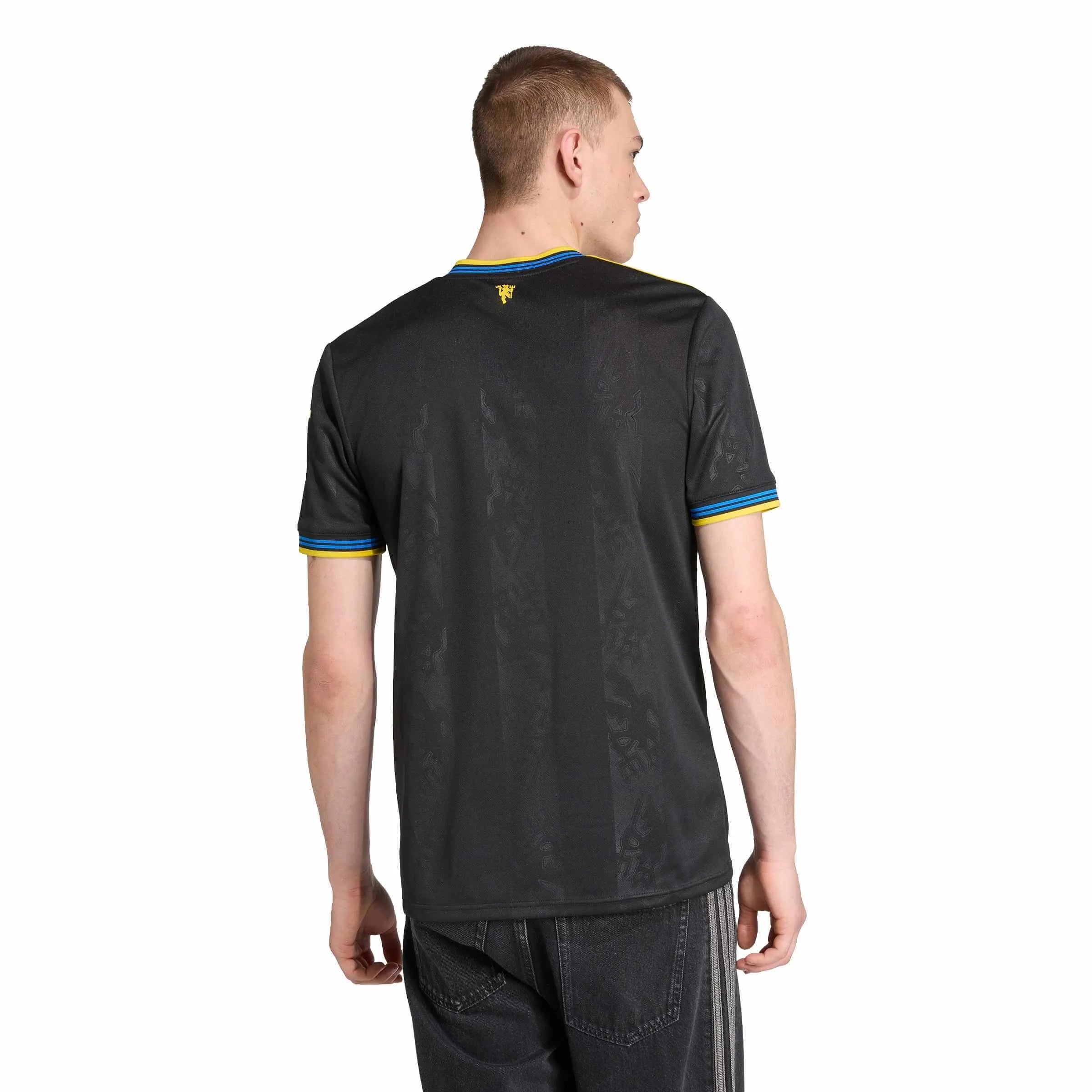 adidas 2025-26 Manchester United Men's Stadium Third Soccer Jersey (Model - Back)