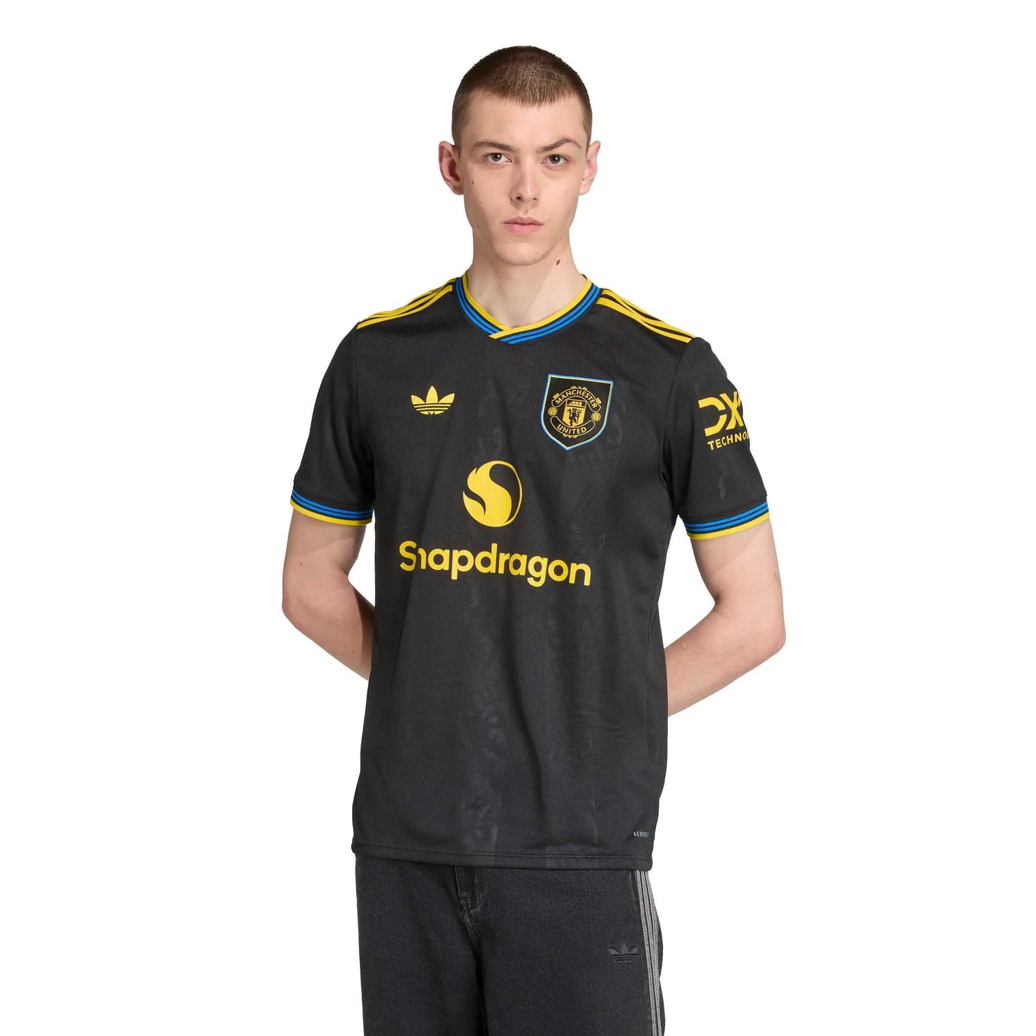 adidas 2025-26 Manchester United Men's Stadium Third Soccer Jersey (Model - Front)