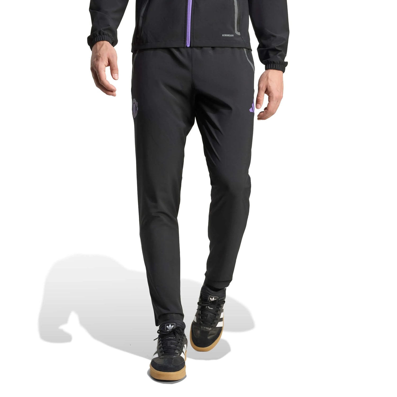 adidas 2025-26 Manchester United Men's Tiro 25 Competition Vis Tech Travel Pants (Model - Front)