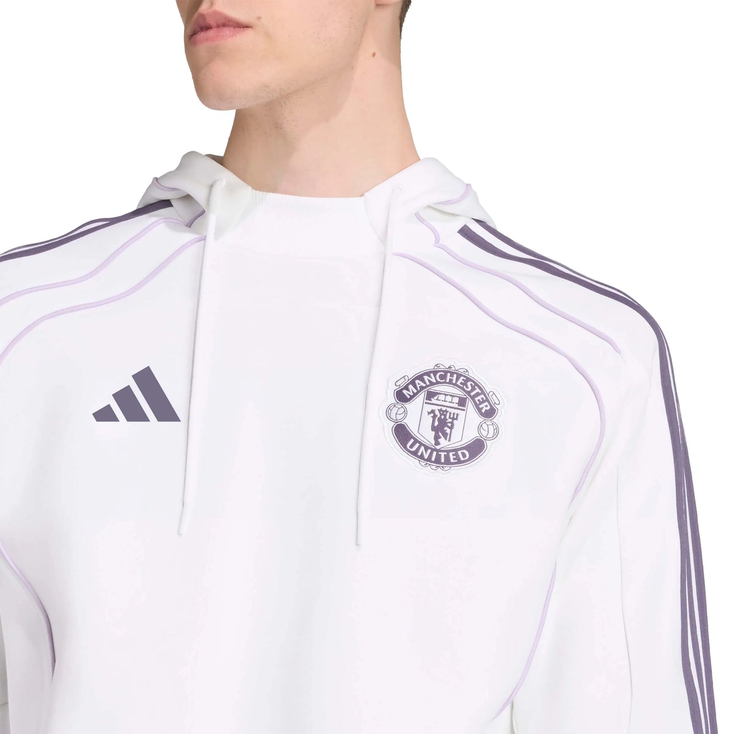 adidas 2025-26 Manchester United Men's UBP Double Knitted Hoodie (Detail 1)