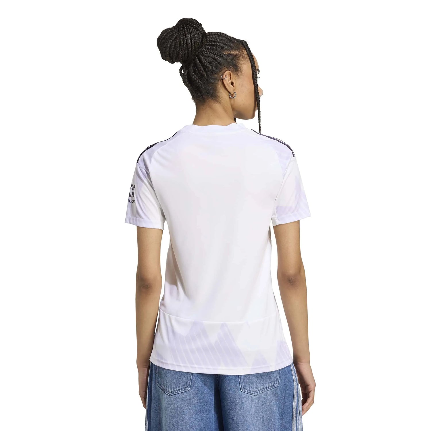 adidas 2025-26 Manchester United Women's Stadium Away Soccer Jersey (Model - Back)