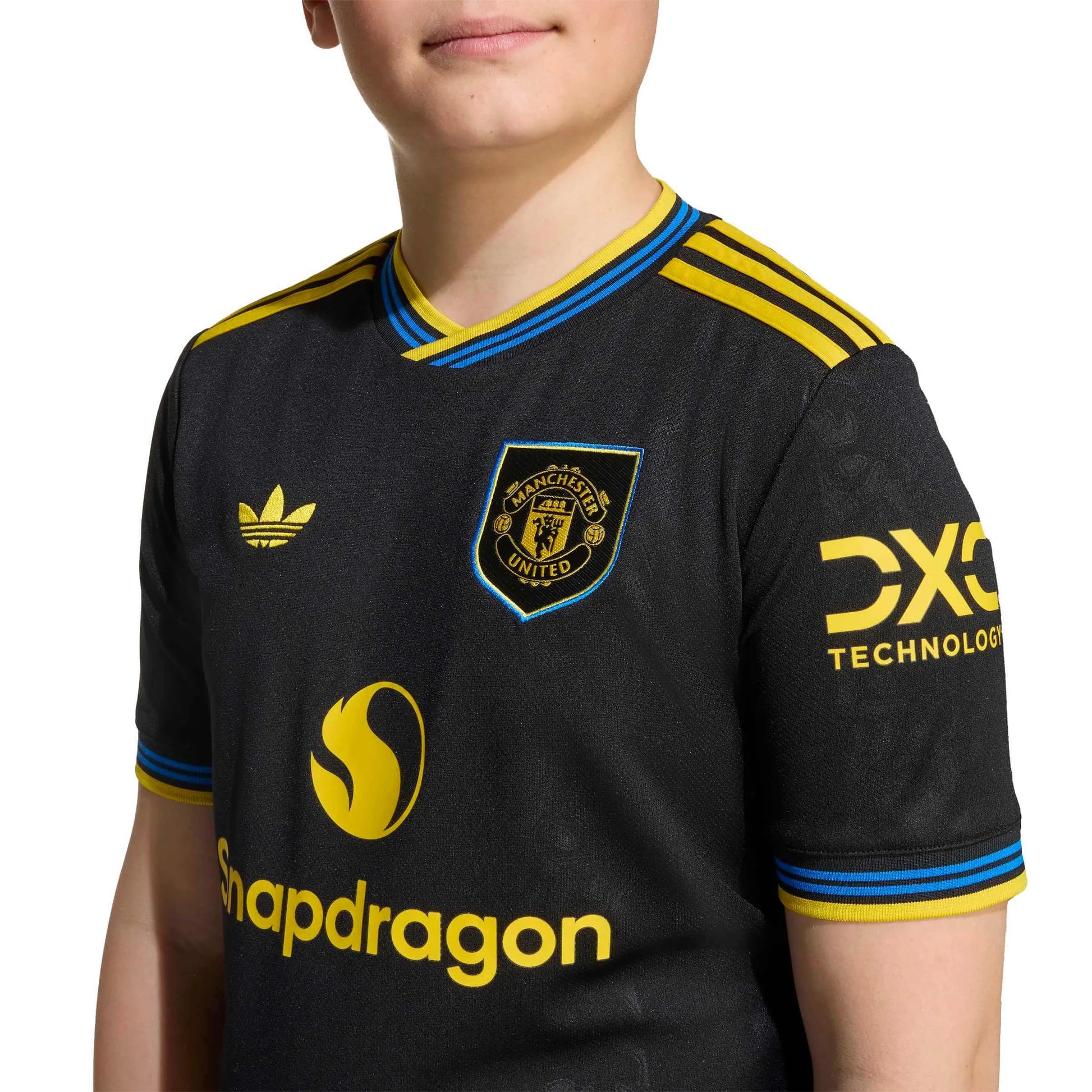 adidas 2025-26 Manchester United Youth Third Soccer Jersey (Detail 1)