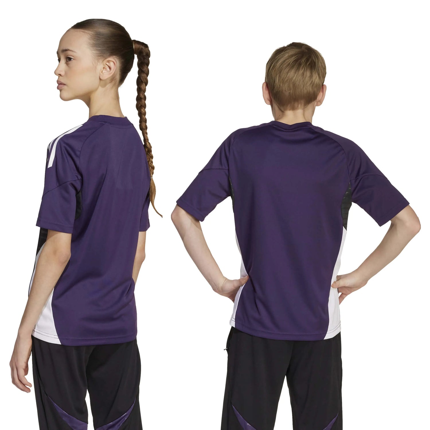 adidas 2025-26 Manchester United Youth Training Soccer Jersey (Model - Back)