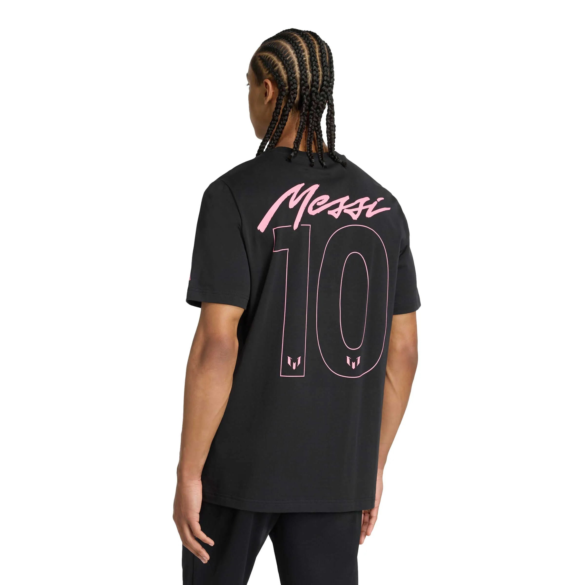 adidas 2025-26 Messi Men's Name And Number Graphic Tee (Model - Back)
