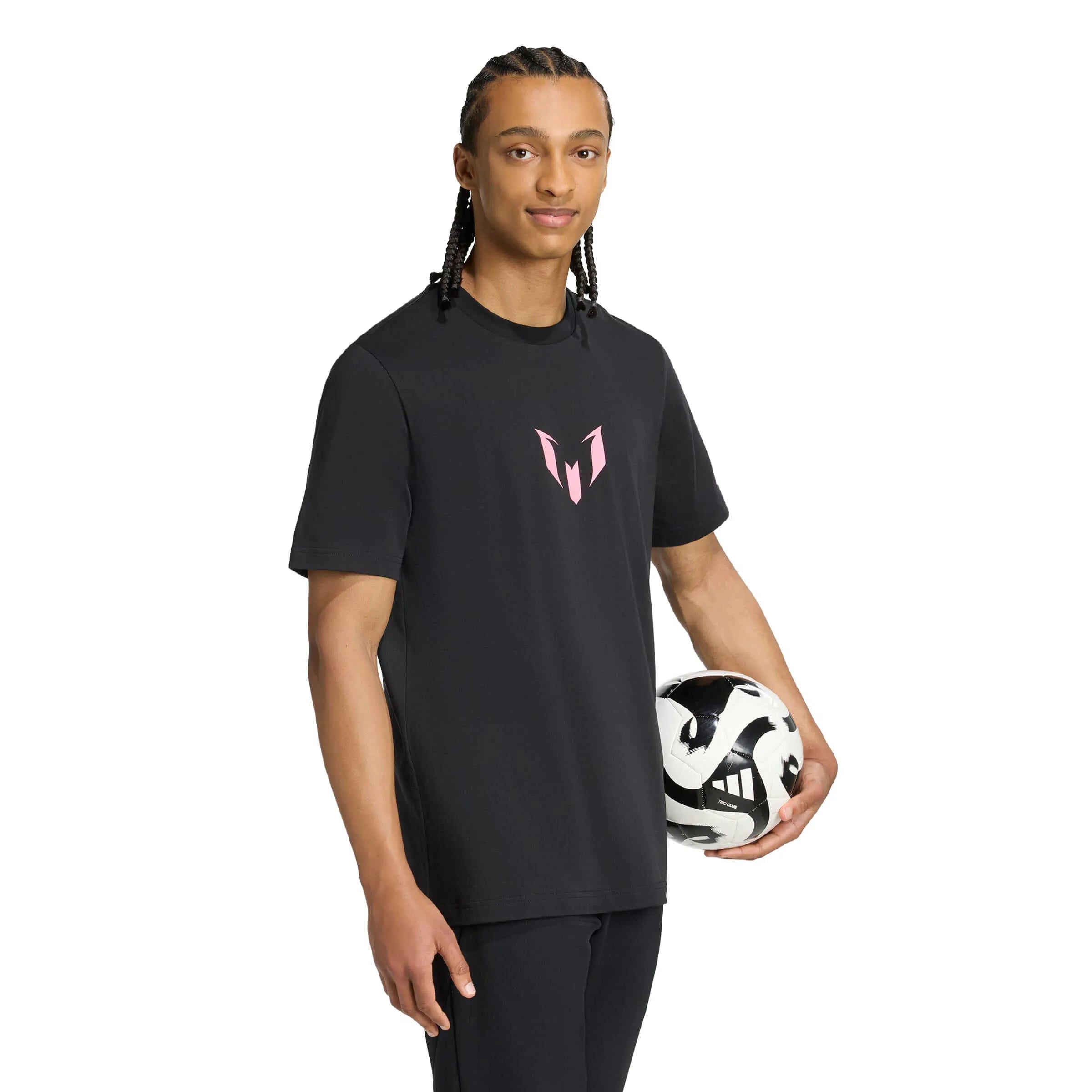 adidas 2025-26 Messi Men's Name And Number Graphic Tee (Model - Side)