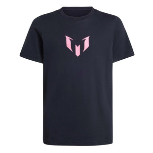 adidas 2025-26 Messi Youth Name And Number Graphic Tee Black (Front)