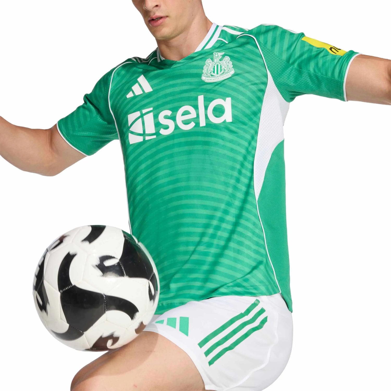 adidas 2025-26 Newcastle Men's Authentic Away Soccer Jersey (Detail 2)