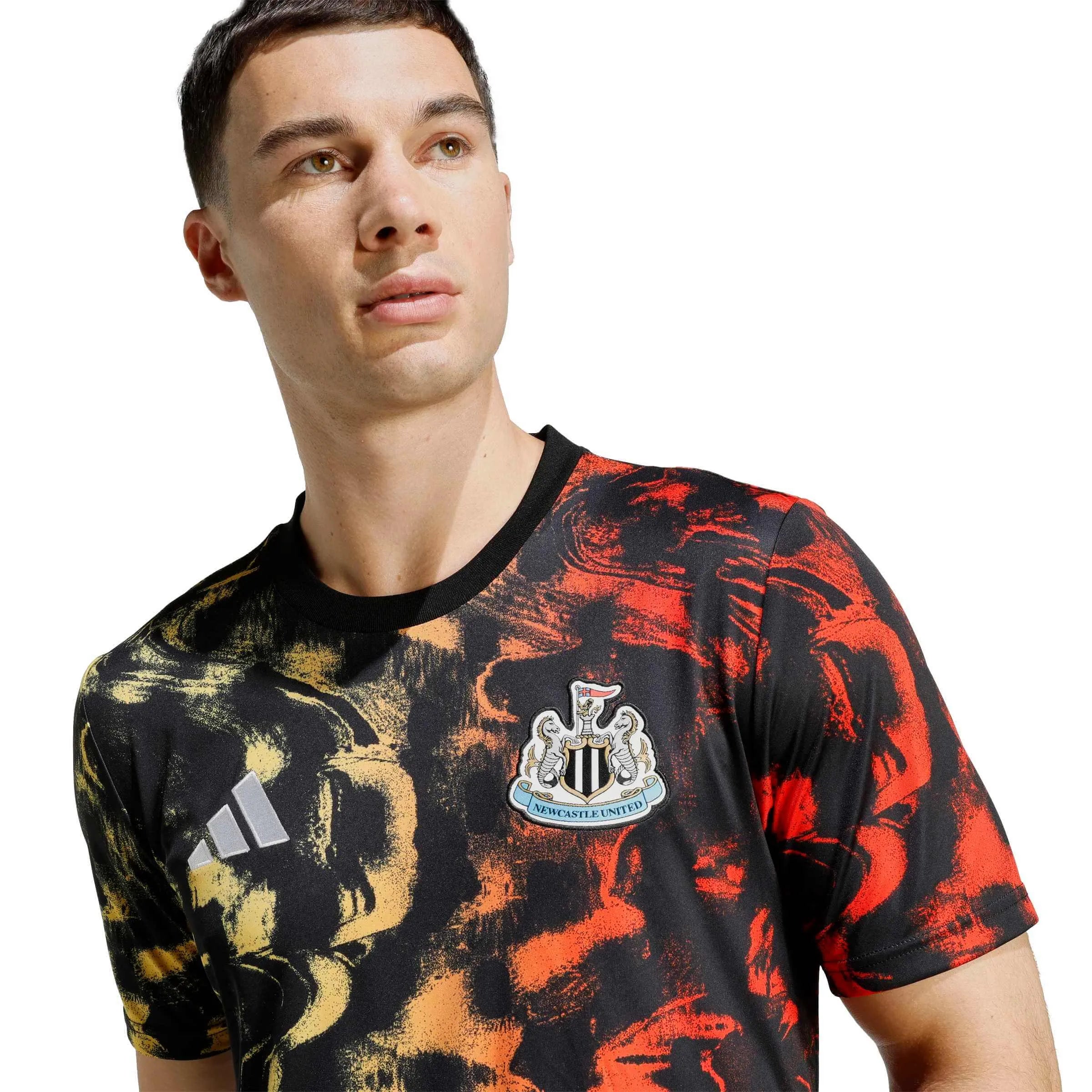 adidas 2025-26 Newcastle Men's Pre-Match Soccer Jersey (Detail 1)