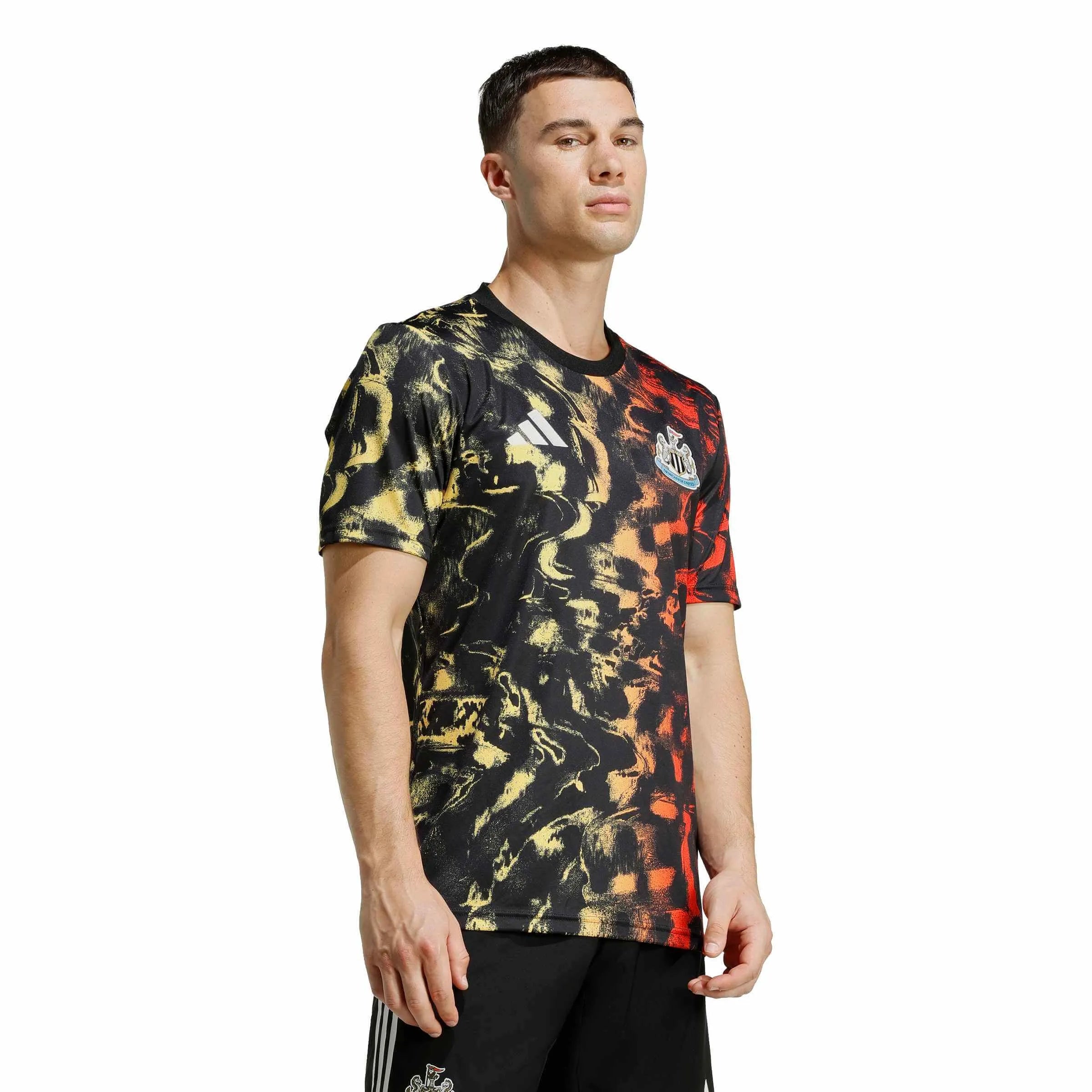 adidas 2025-26 Newcastle Men's Pre-Match Soccer Jersey (Model - Side)