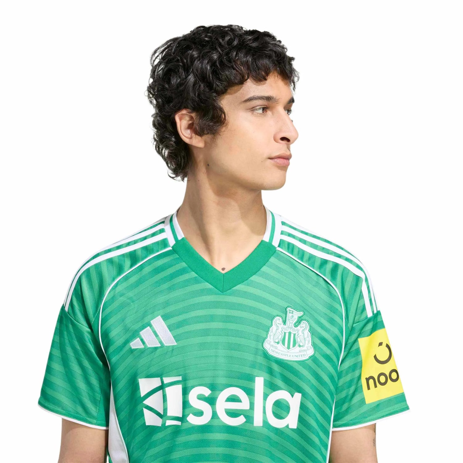 adidas 2025-26 Newcastle Men's Stadium Away Soccer Jersey (Detail 1)