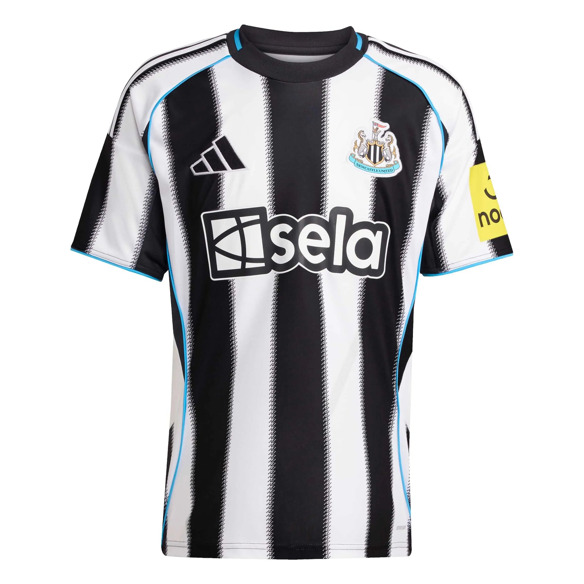 adidas 2025-26 Newcastle Men's Stadium Home Soccer Jersey (Front)