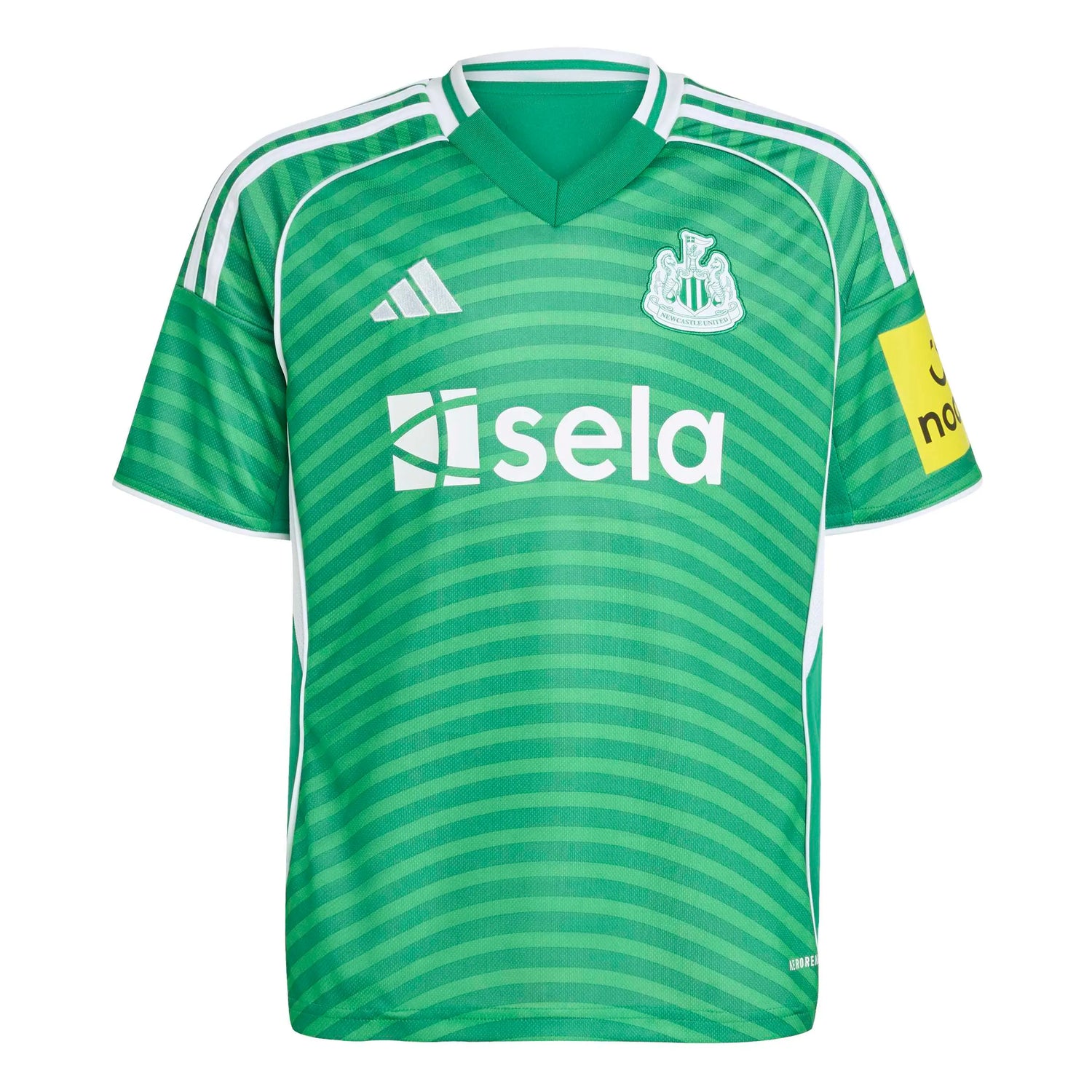 adidas 2025-26 Newcastle Youth Stadium Away Soccer Jersey (Front)
