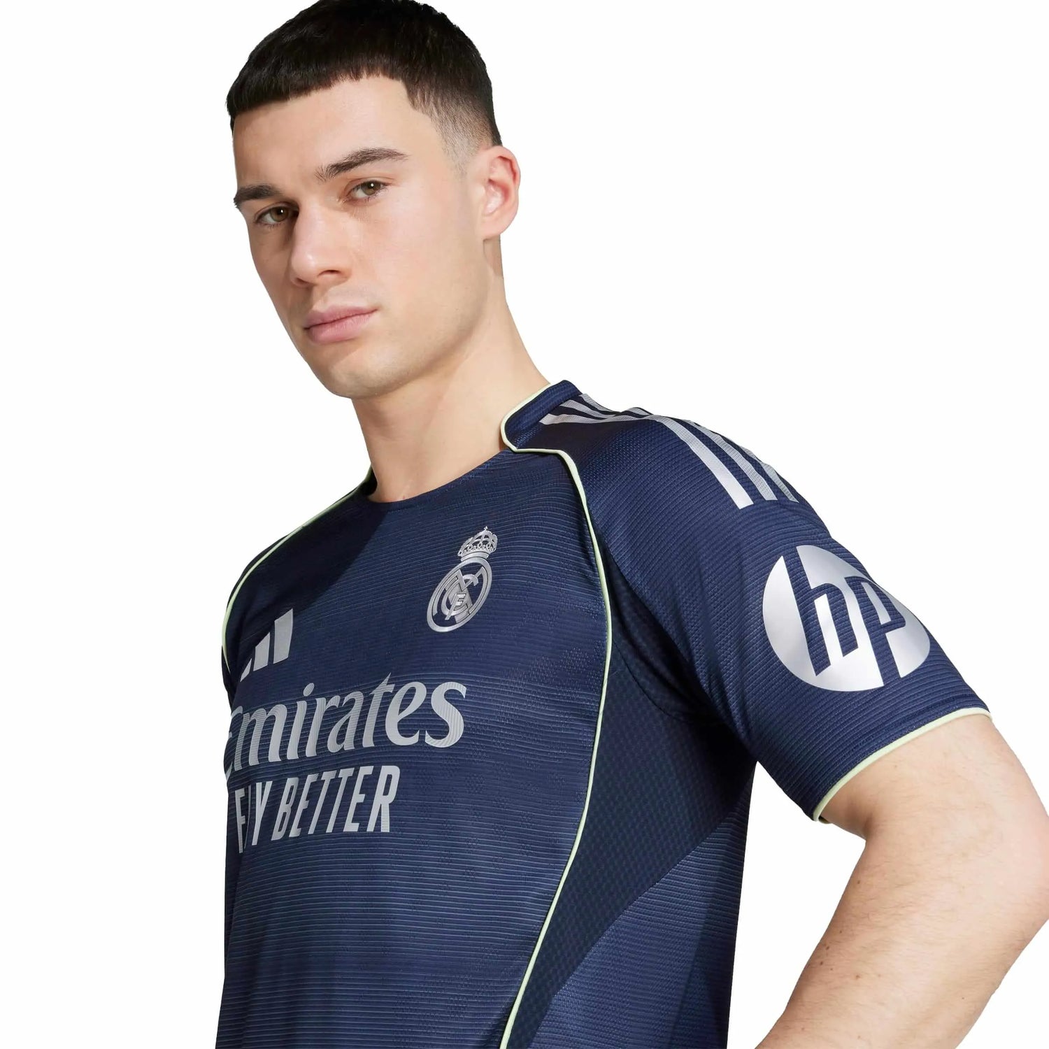 adidas 2025-26 Real Madrid Men's Authentic Away Soccer Jersey (Detail 1)