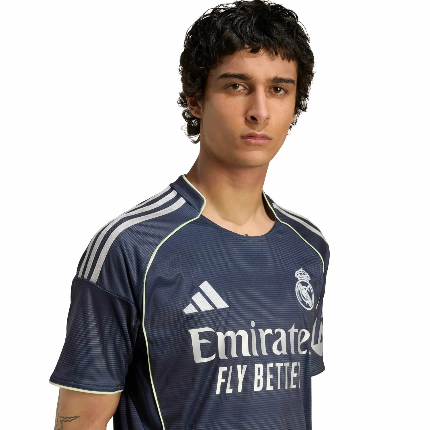 adidas 2025-26 Real Madrid Men's Stadium Away Soccer Jersey (Detail 1)