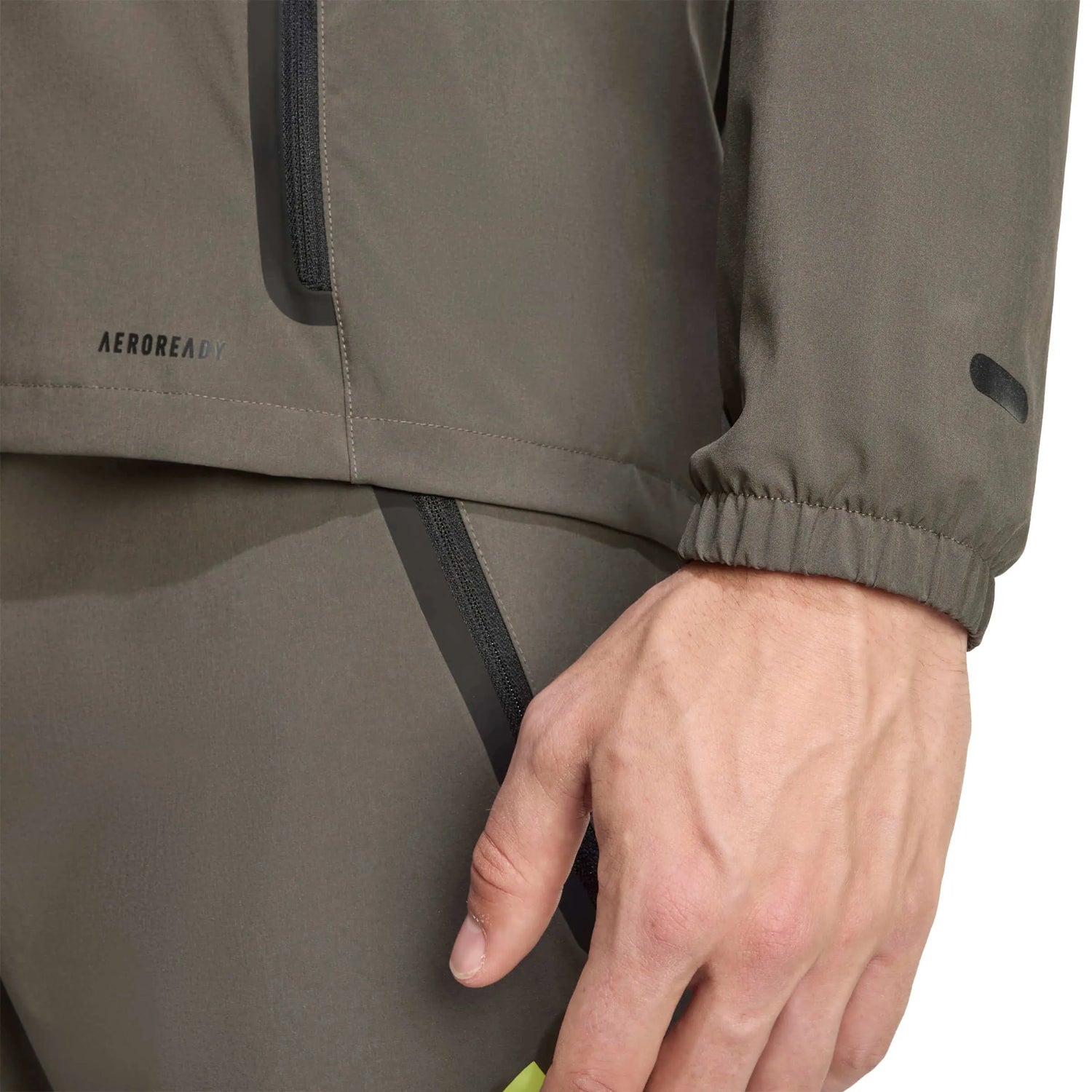 adidas 2025-26 Real Madrid Men's Tiro 25 Competition Vis Tech Travel Jacket (Detail 2)