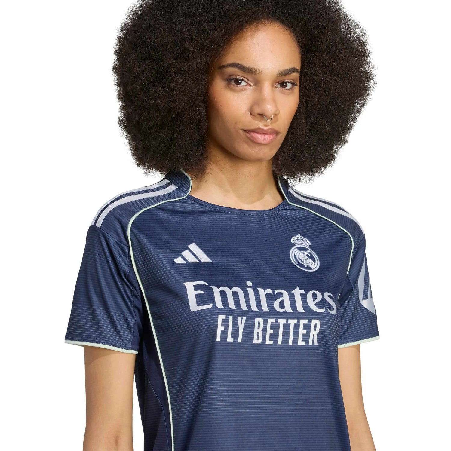 adidas 2025-26 Real Madrid Women's Away Soccer Jersey (Detail 1)